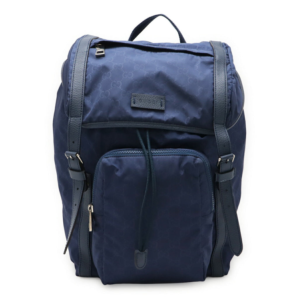 Gucci GG Nylon Leather Backpack