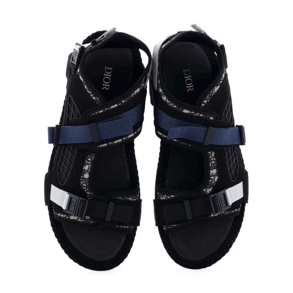 Men's Atlas Sandals Suede and Oblique Jacquard