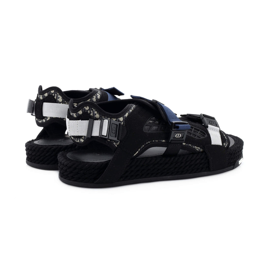 Men's Atlas Sandals Suede and Oblique Jacquard