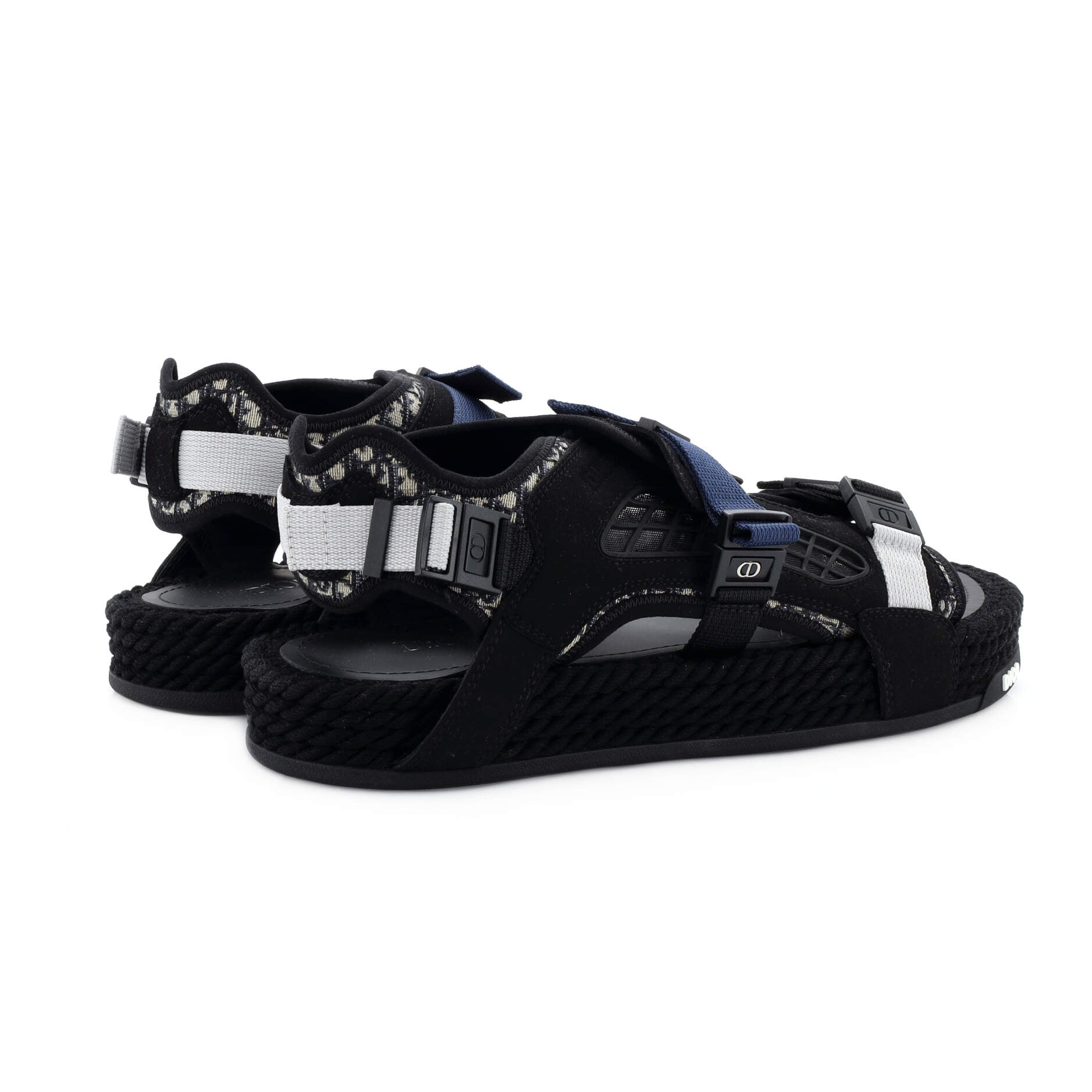 Men's Atlas Sandals Suede and Oblique Jacquard