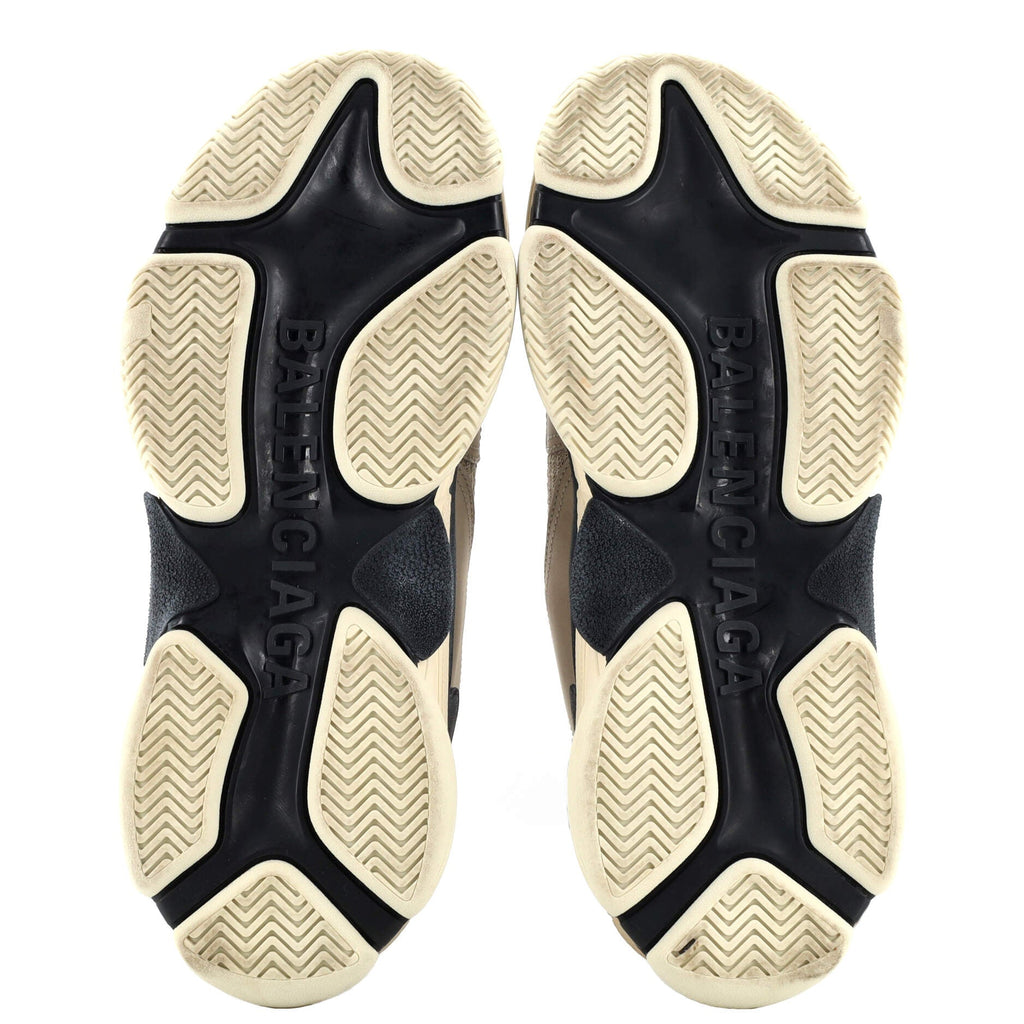 Men's Triple S Sneakers Fabric and Mesh with Faux Leather