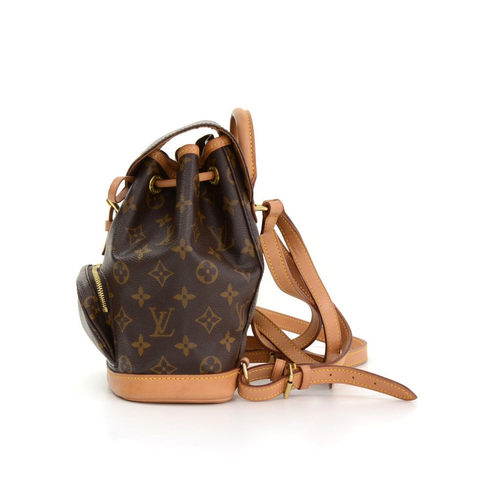 Louis Vuitto Mini Montsouris Monogram Canvas Backpack Bag