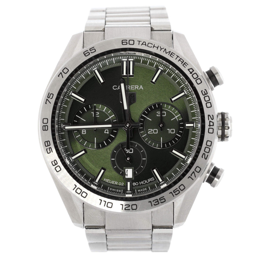 Carrera Calibre Heuer 02 Chronograph Automatic Watch Stainless Steel 44