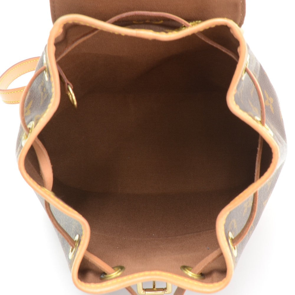Louis Vuitto Mini Montsouris Monogram Canvas Backpack Bag