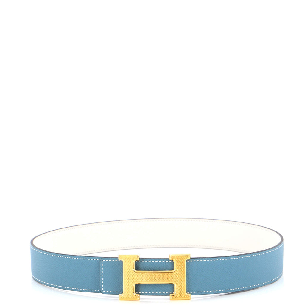 Constance Reversible Belt Leather with Guilloche Hardware Medium 80