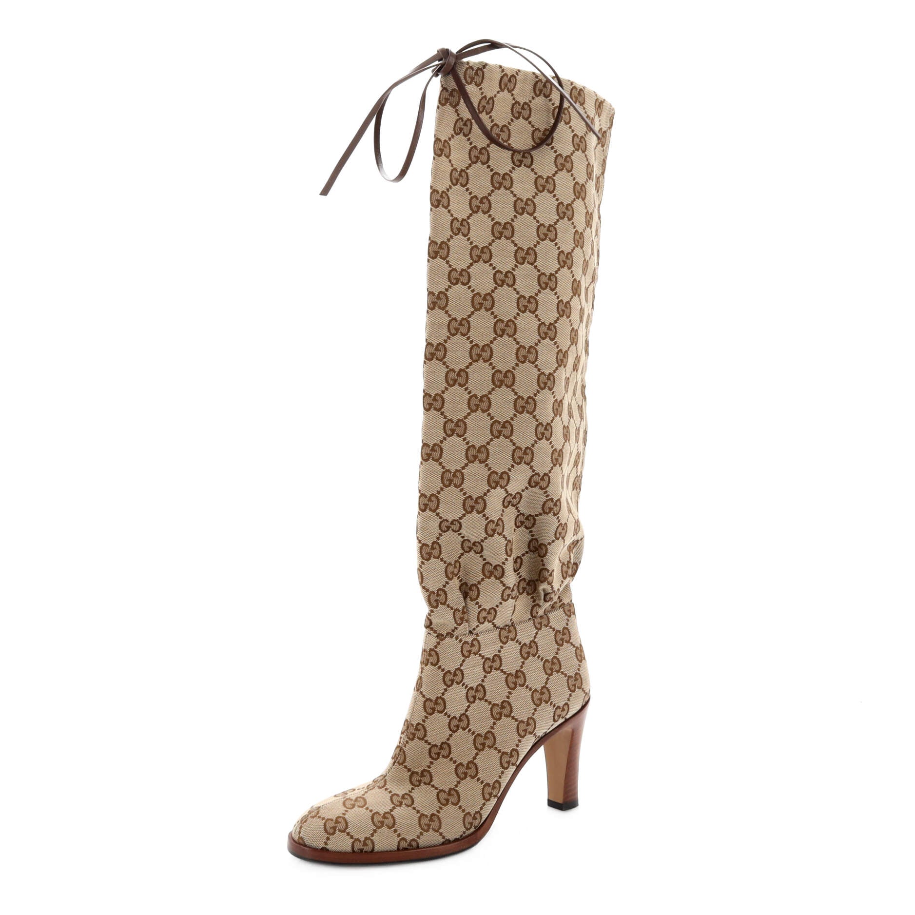 Women's Lisa Knee High Boots GG Canvas