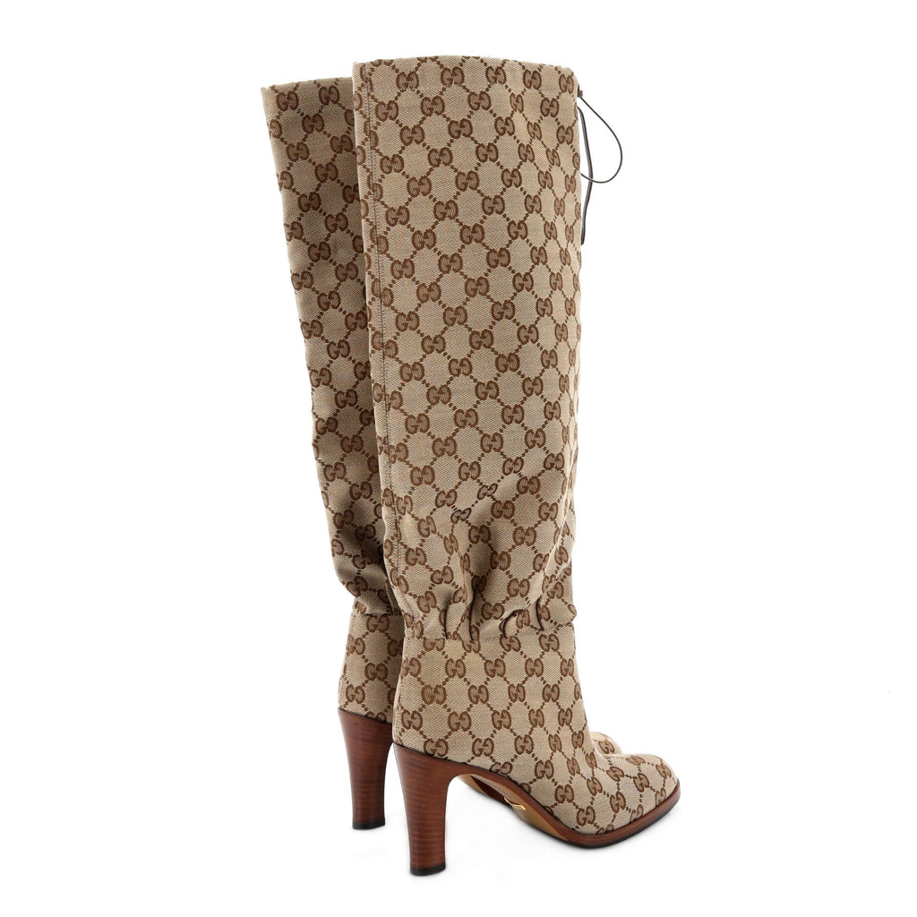 Women's Lisa Knee High Boots GG Canvas