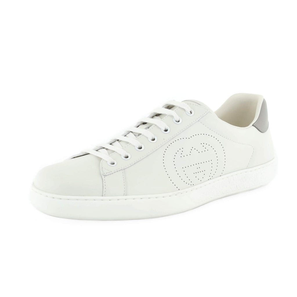 Interlocking G Ace Sneakers Perforated Leather