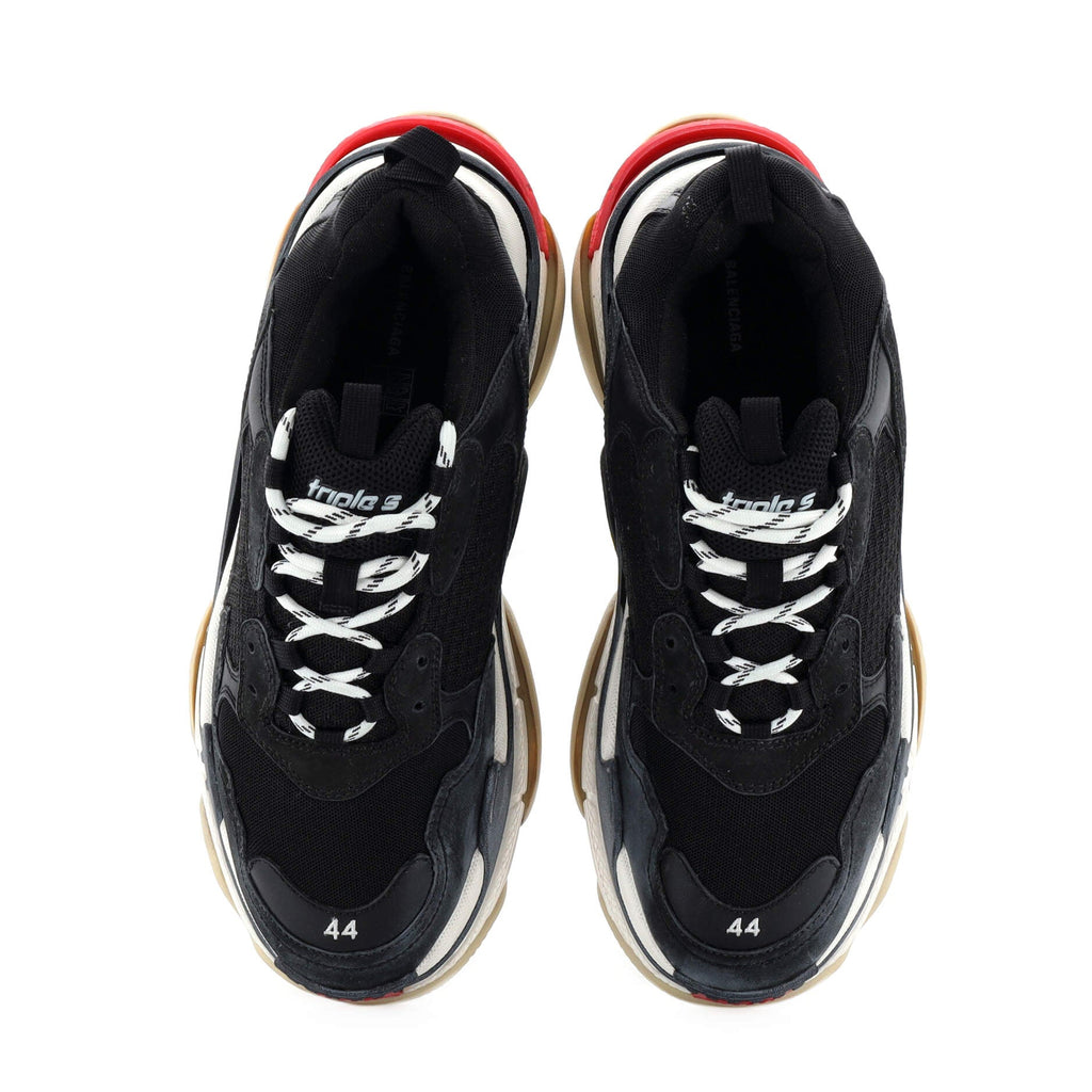 Men's Triple S Sneakers Fabric and Mesh with Faux Leather