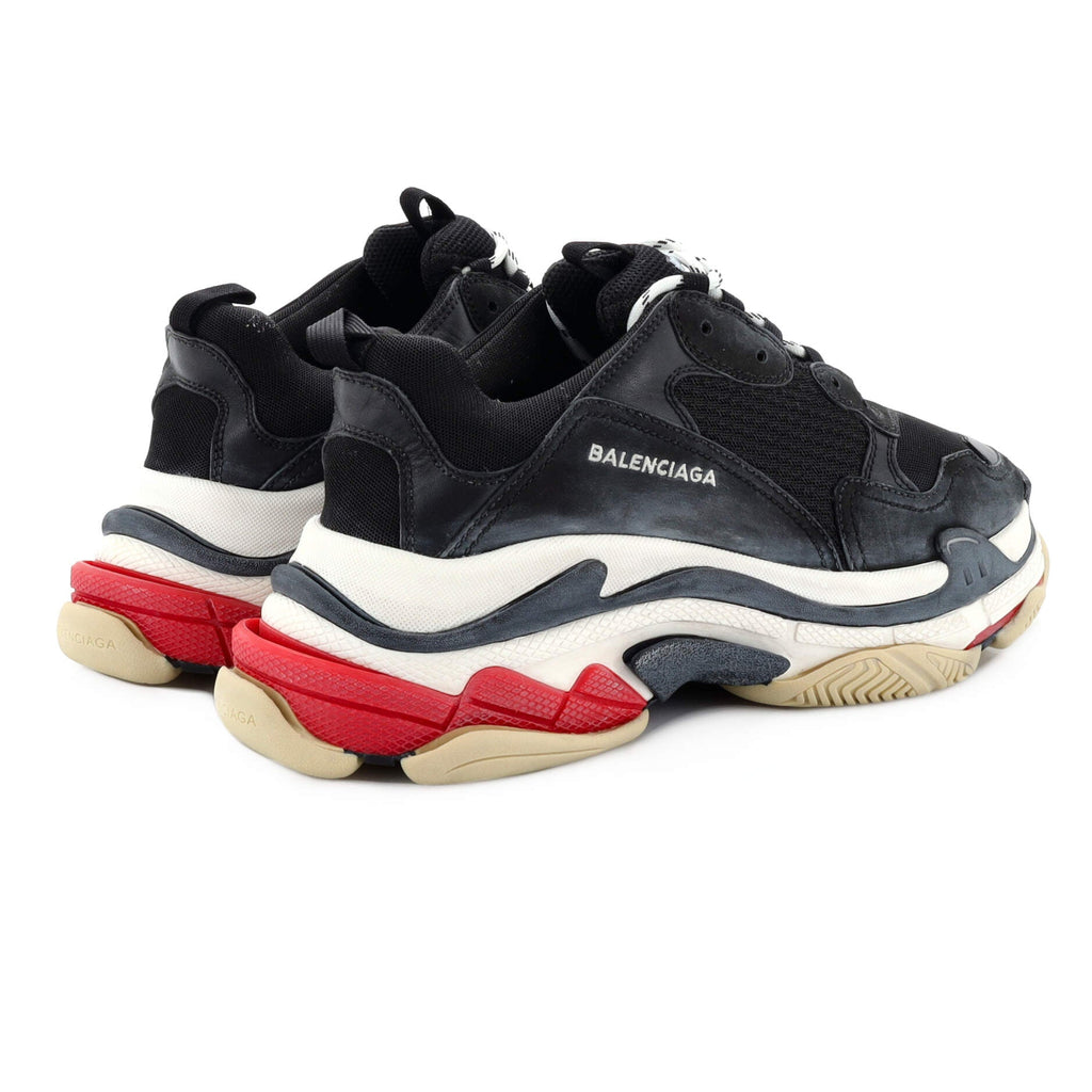 Men's Triple S Sneakers Fabric and Mesh with Faux Leather