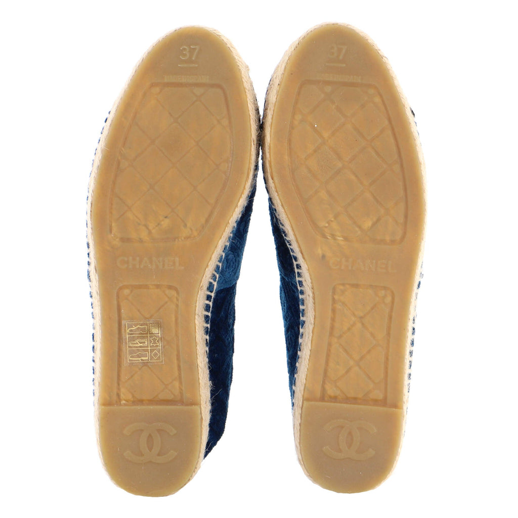 Women's CC Cap Toe Espadrilles Camellia Velvet