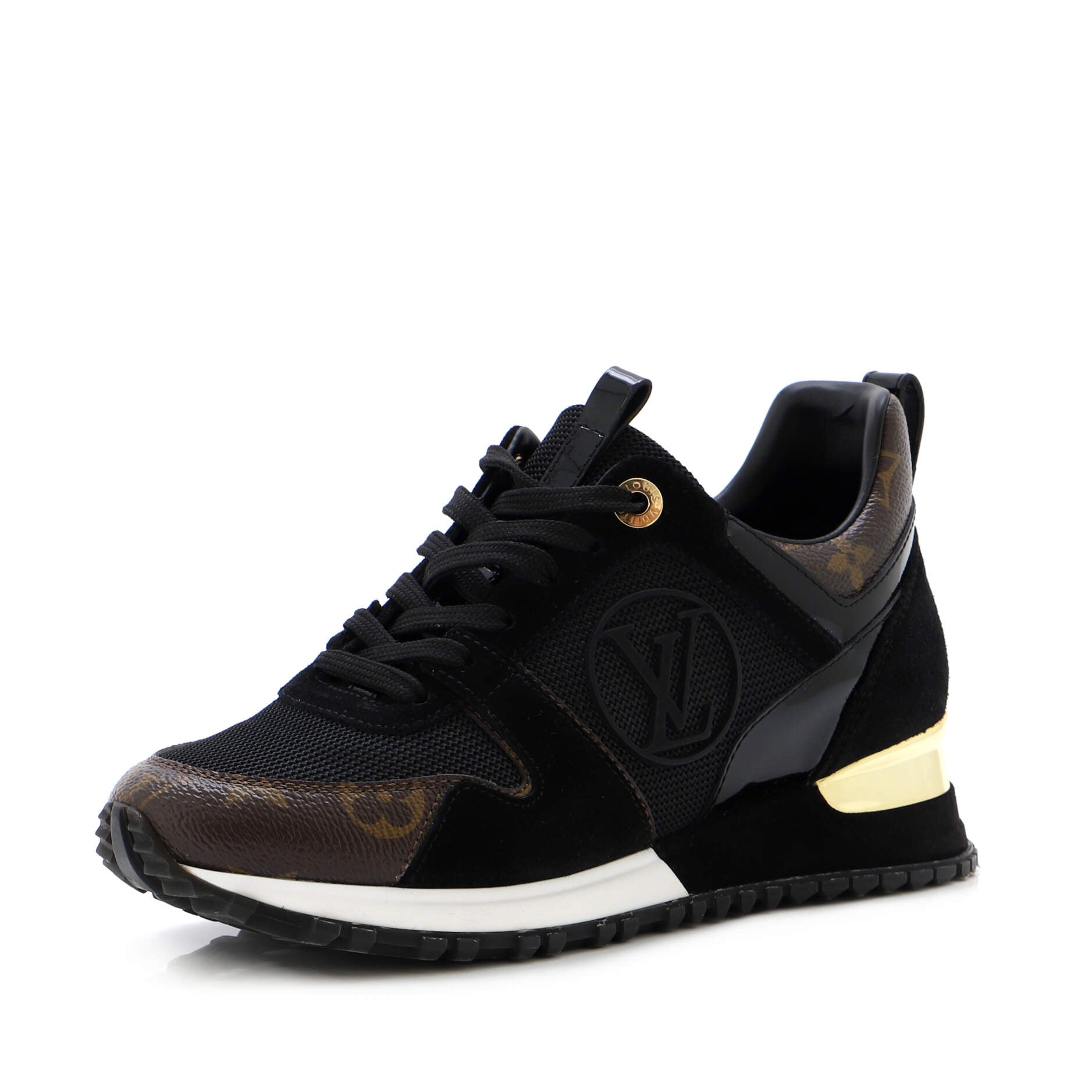 Women's Run Away Sneakers Mesh with Monogram Canvas and Suede