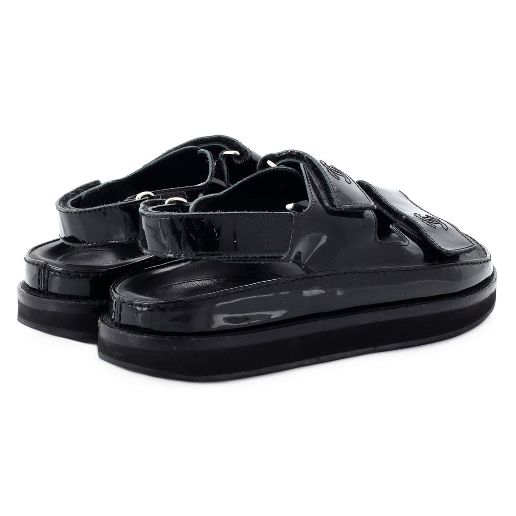 Women's Velcro Dad Sandals Patent