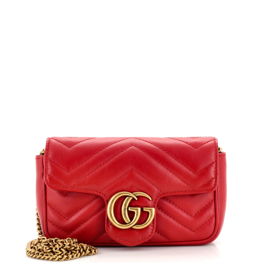 GG Marmont Flap Bag Matelasse Leather Super Mini