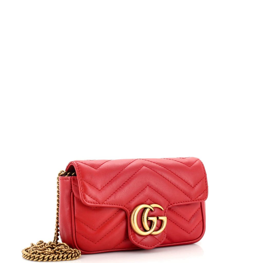 GG Marmont Flap Bag Matelasse Leather Super Mini
