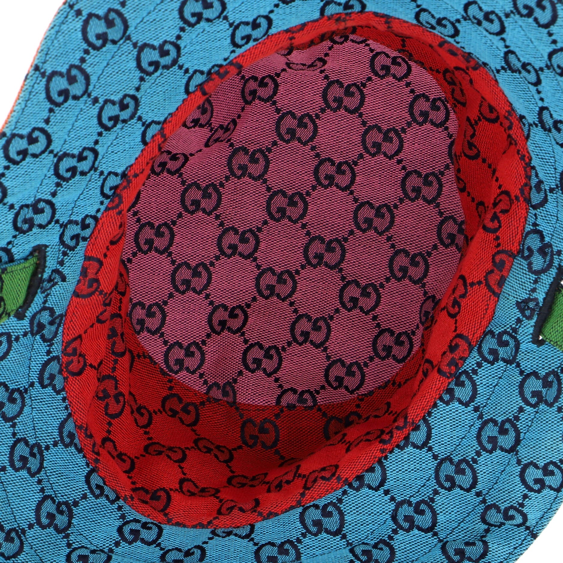 Reversible Bucket Hat Multicolor GG Canvas