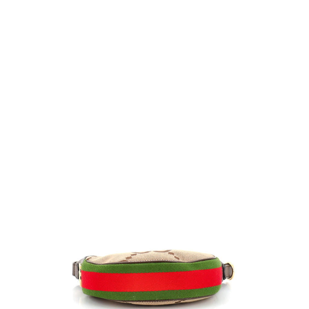 Ophidia Half Moon Bag Jumbo GG Canvas Mini