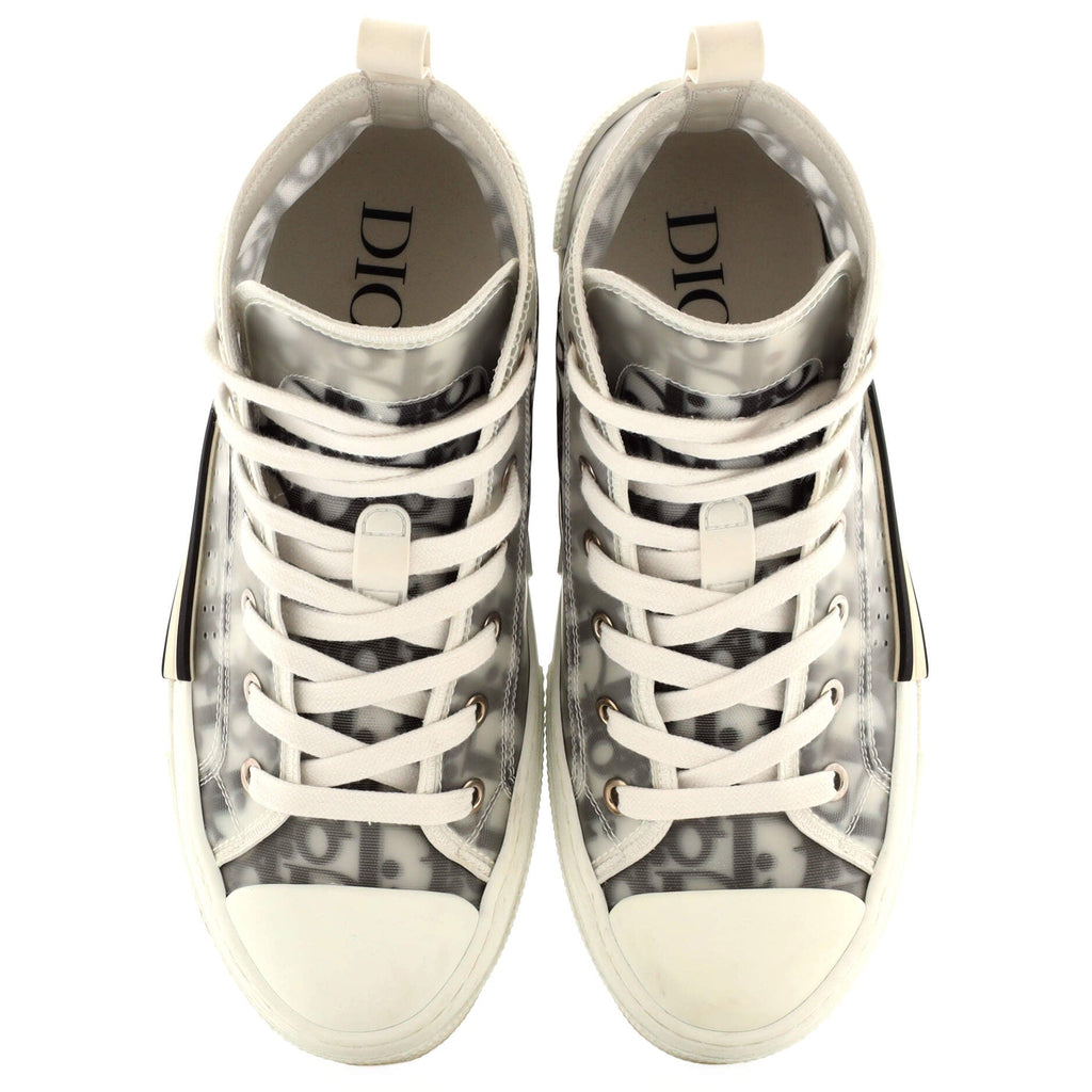 Women's B23 High-Top Sneakers Oblique Coated Canvas and PVC