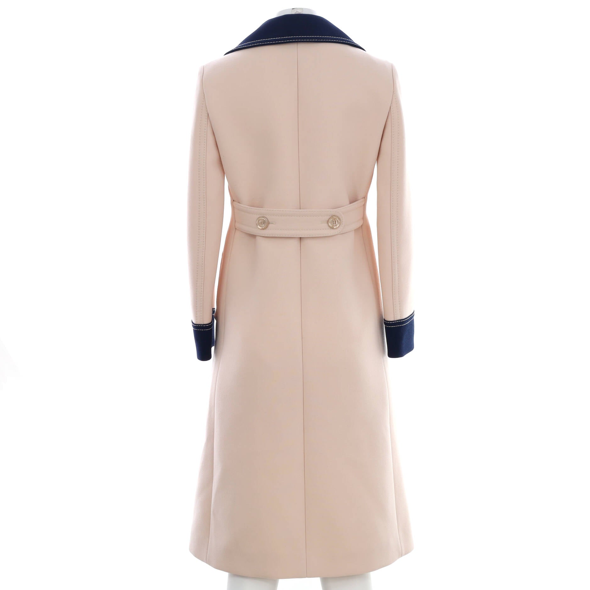 Women's Double Breasted Long Coat Wool