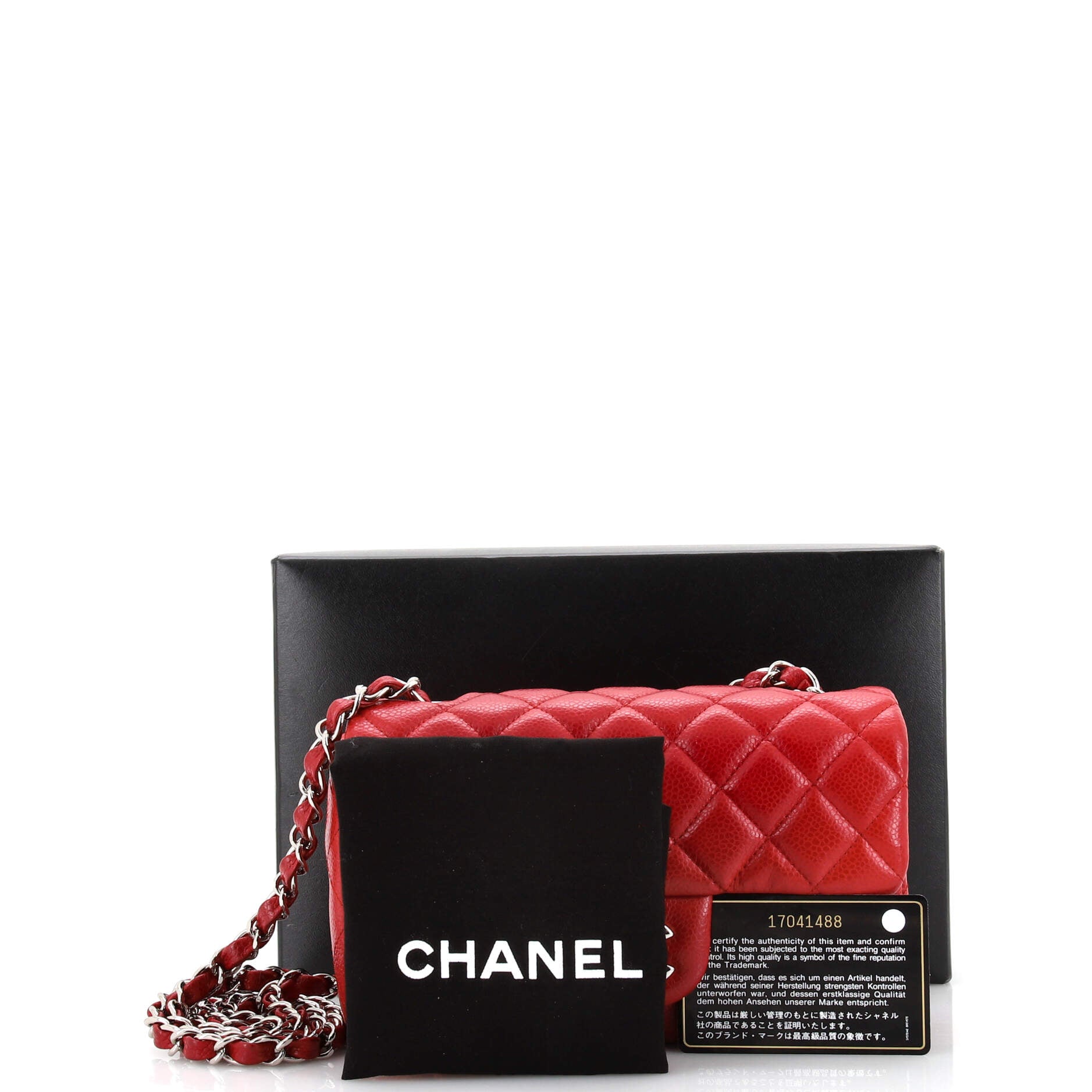 Classic Single Flap Bag Quilted Caviar Mini