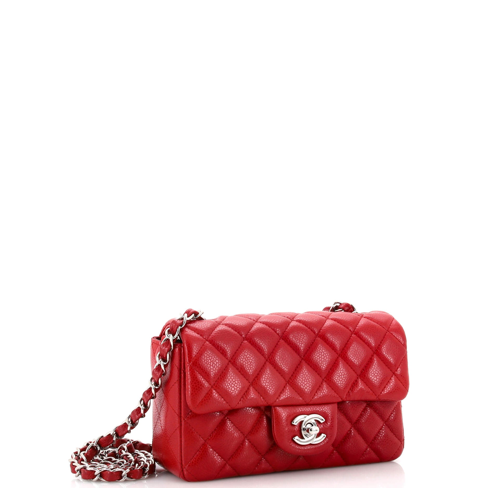 Classic Single Flap Bag Quilted Caviar Mini