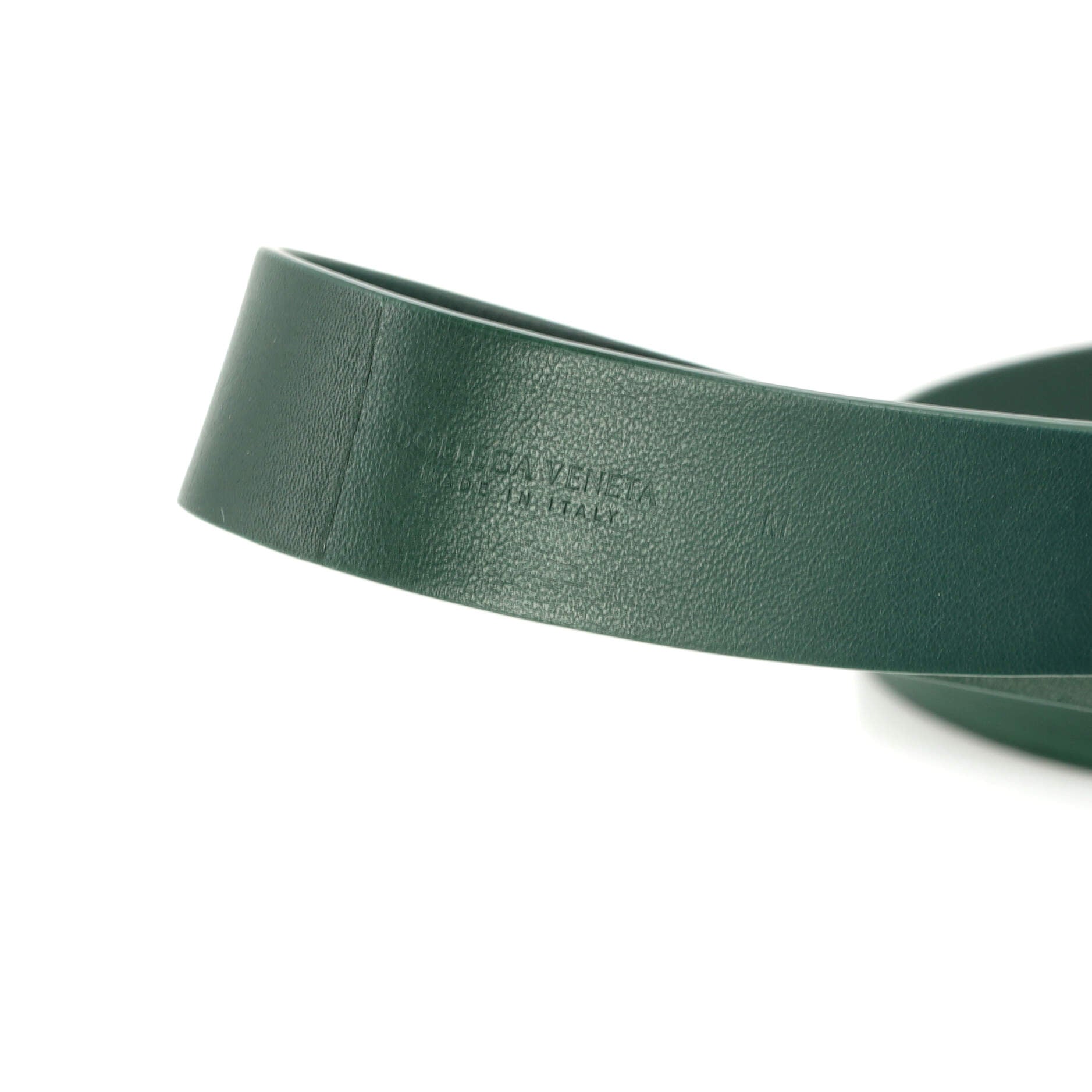 Double Strap Horsebit Buckle Belt Leather Wide 85