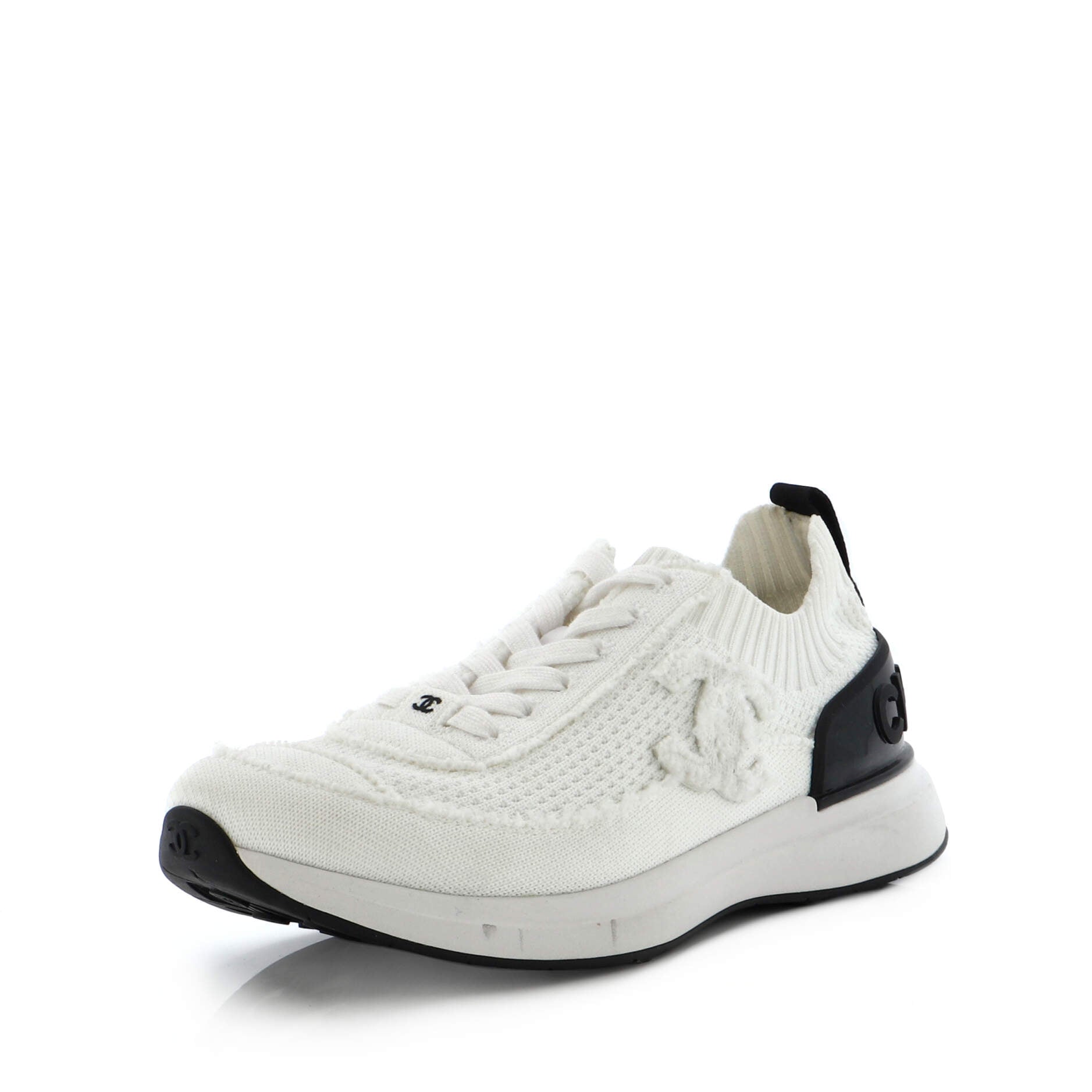 Women's Logo CC Low-Top Sneakers Stretch Fabric