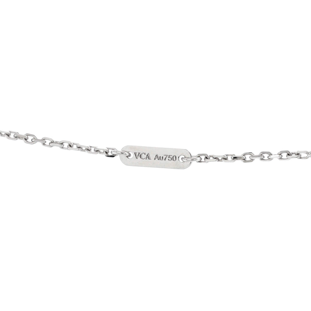 Frivole Pendant Necklace 18K White Gold with Pave Diamonds Mini