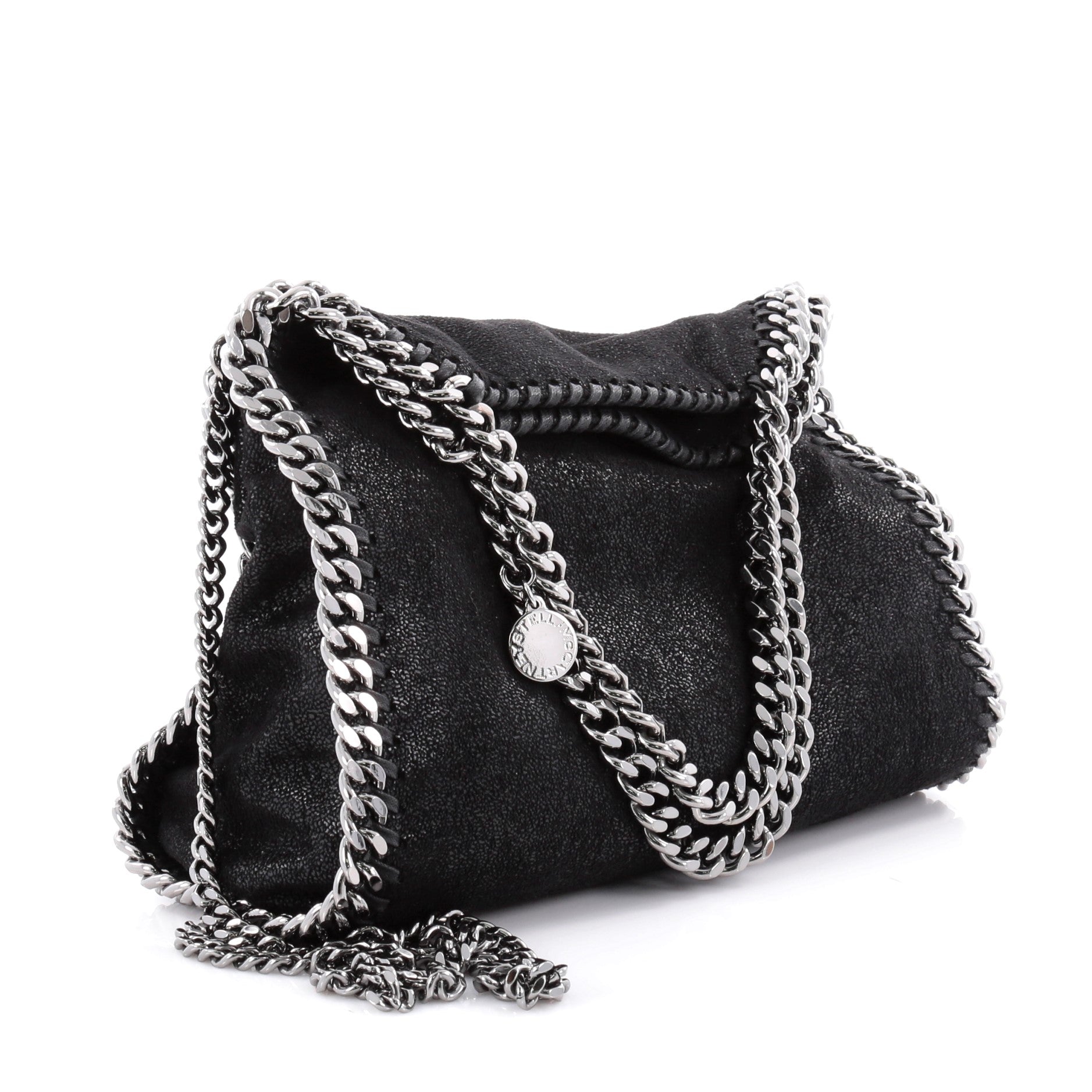 Falabella Fold Over Crossbody Bag Shaggy Deer Mini