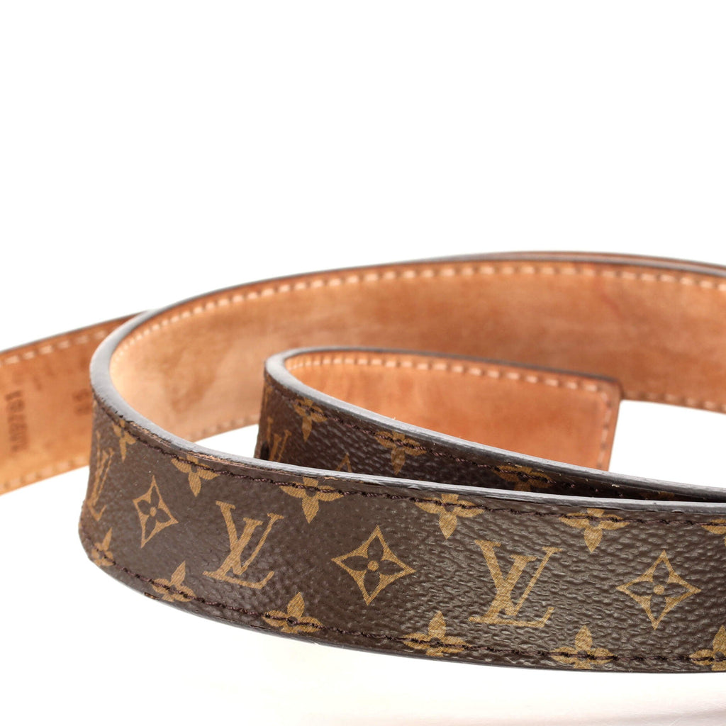 LV Initiales Belt Monogram Canvas Thin 85