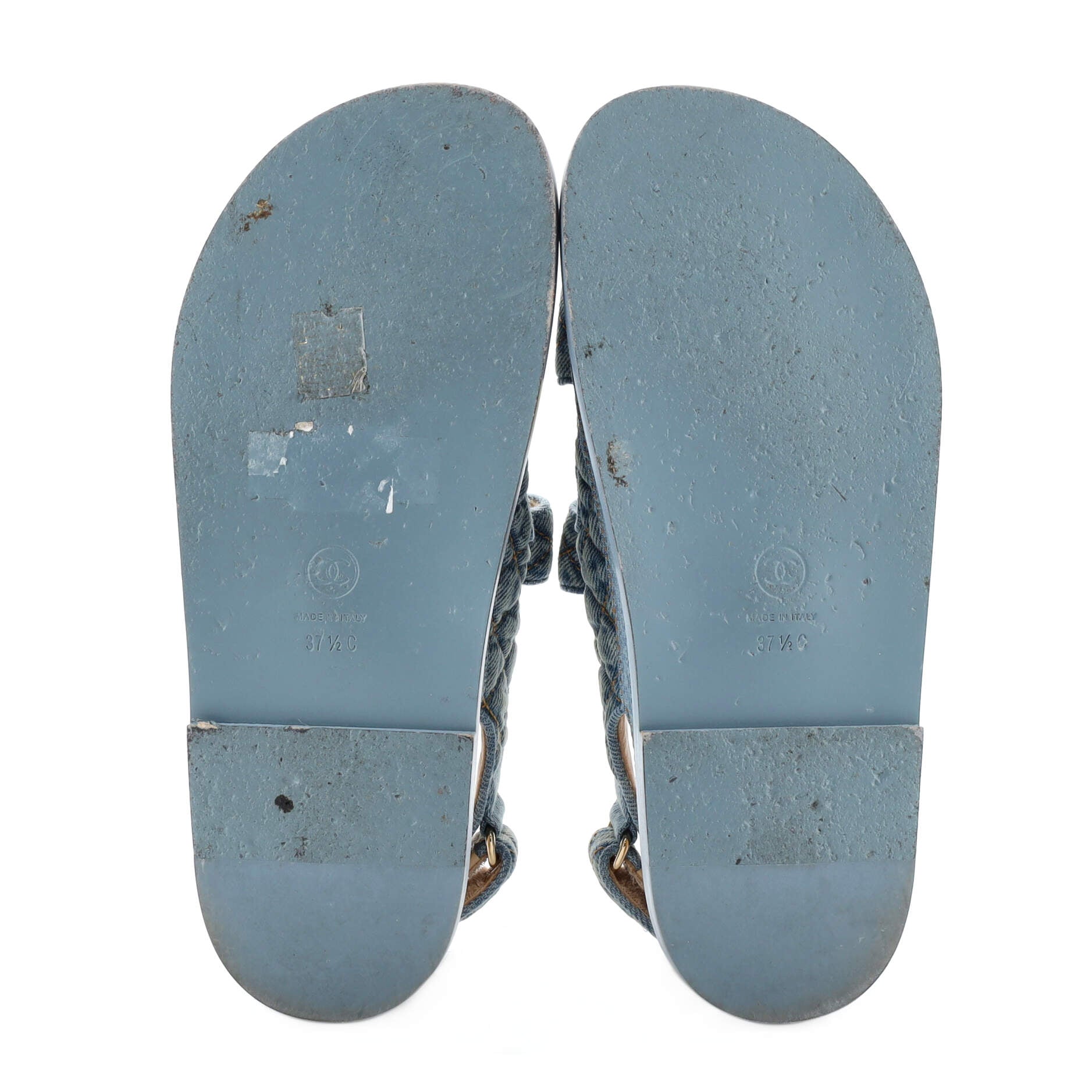 Women's Velcro Dad Sandals Quilted Denim