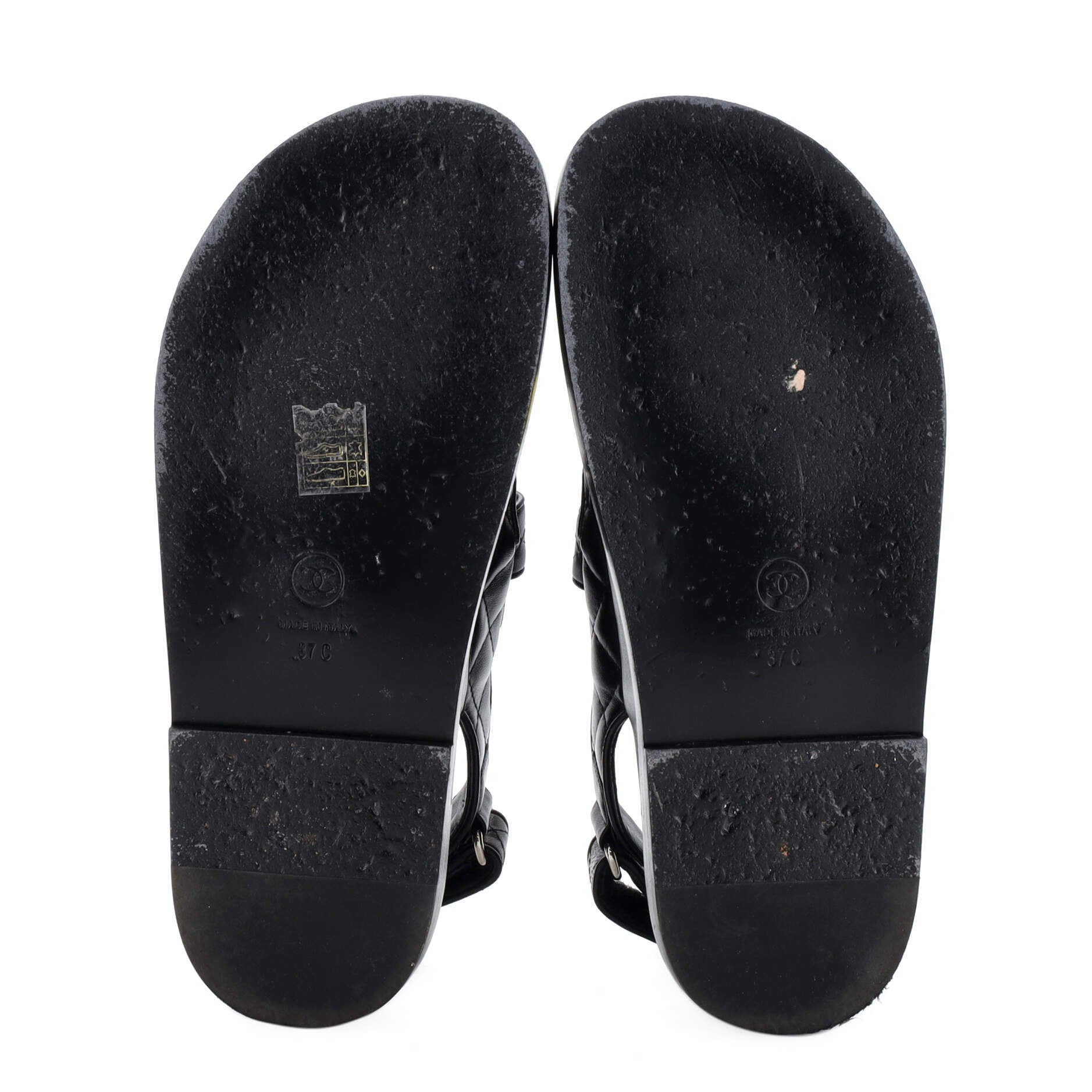 Women's Velcro Dad Sandals Quilted Leather