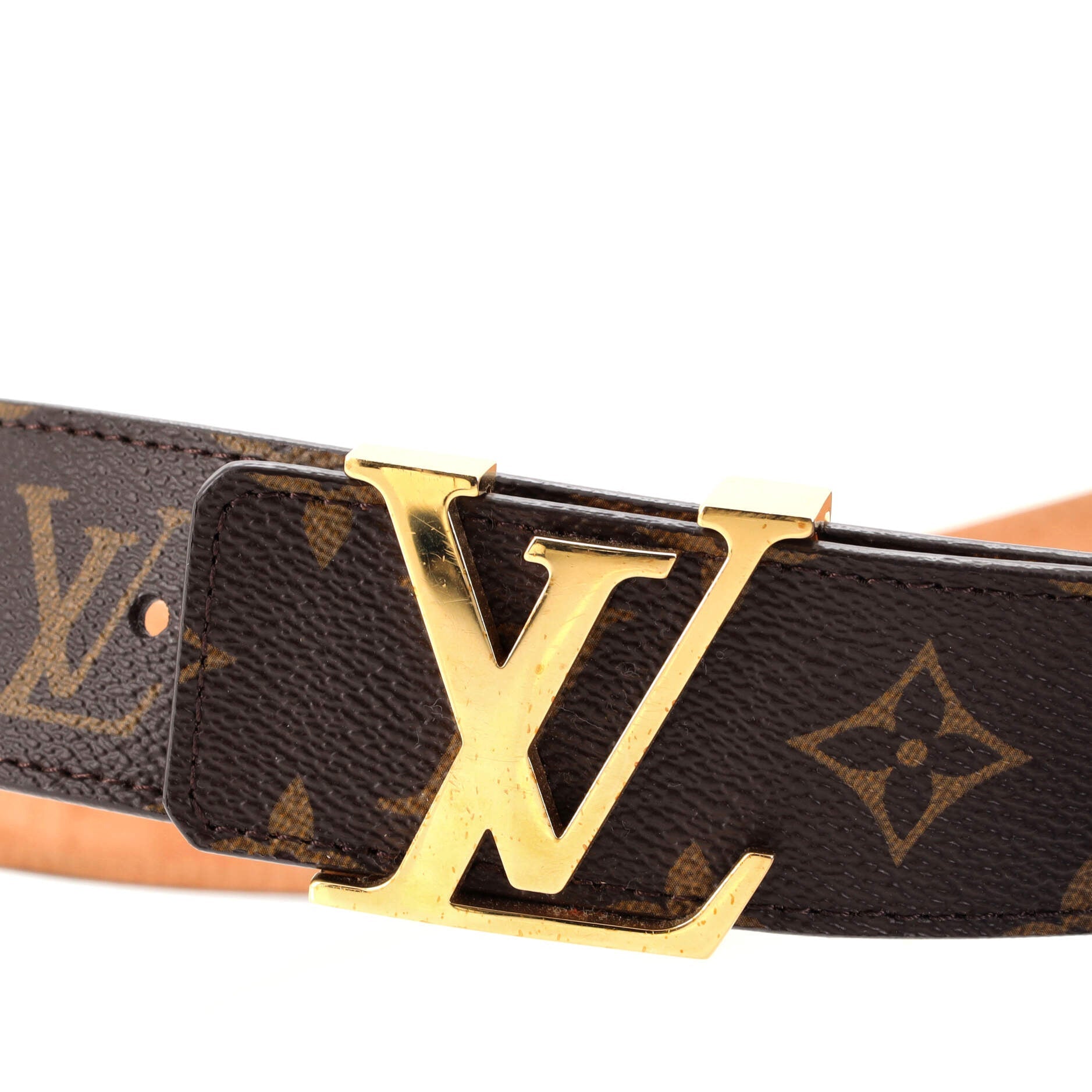 LV Initiales Belt Monogram Canvas Thin 85
