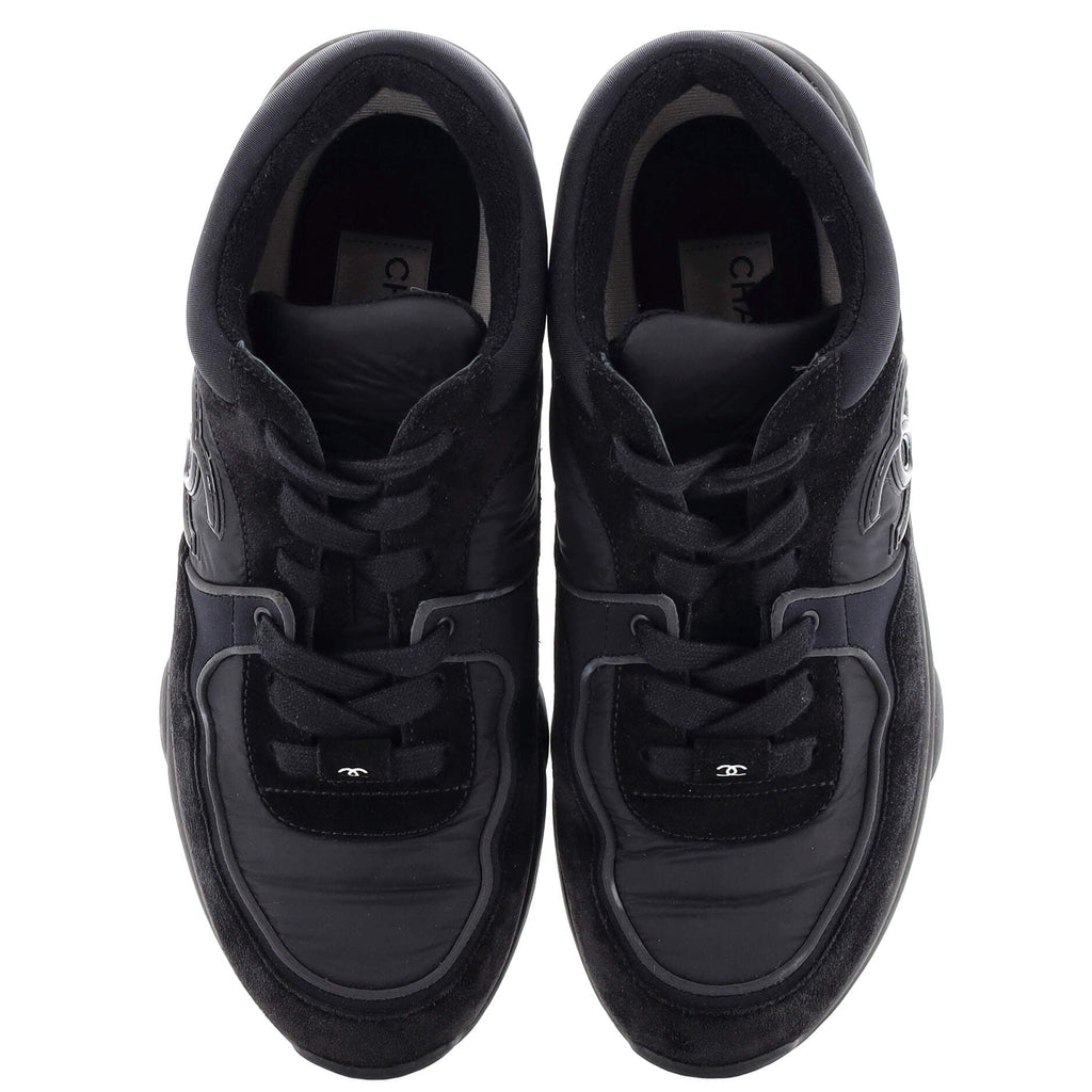 Women's CC Low-Top Sneakers Suede with Leather and Nylon