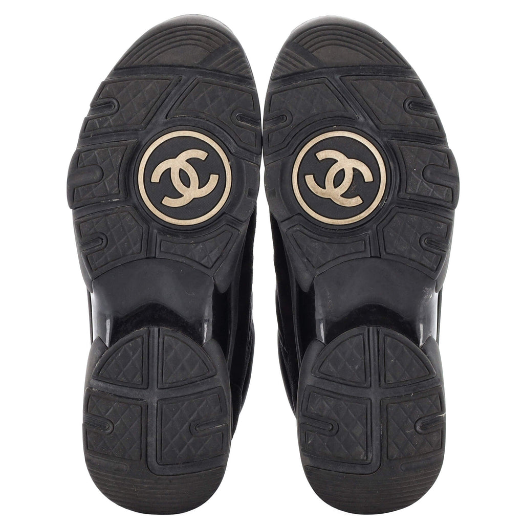 Women's CC Low-Top Sneakers Suede with Leather and Nylon