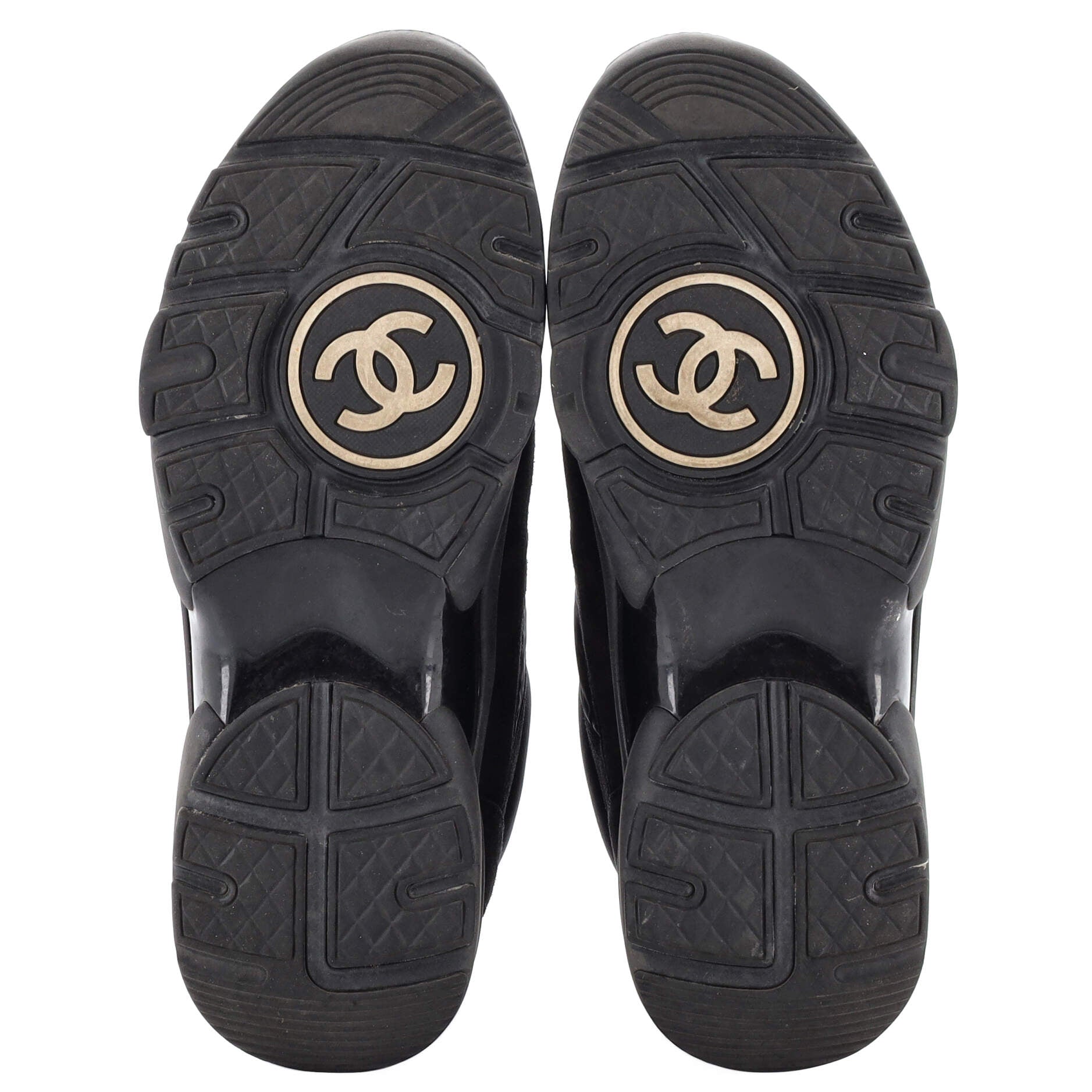 Women's CC Low-Top Sneakers Suede with Leather and Nylon
