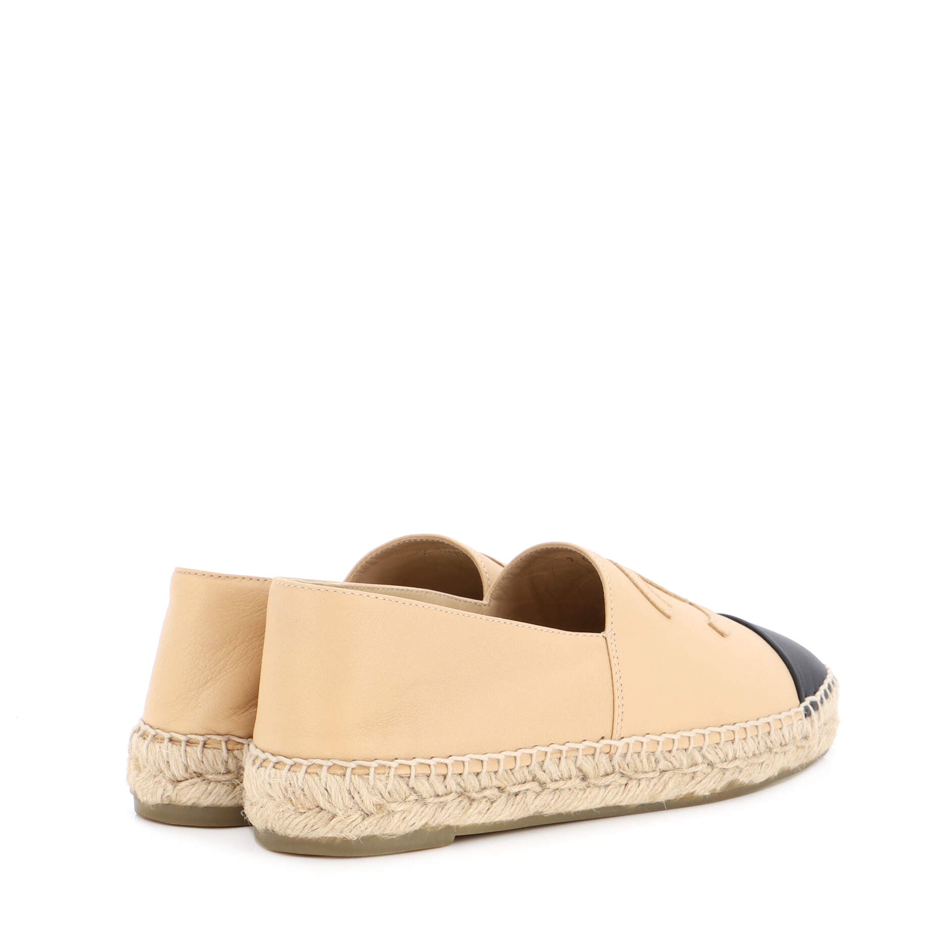 Women's CC Cap Toe Espadrilles Leather