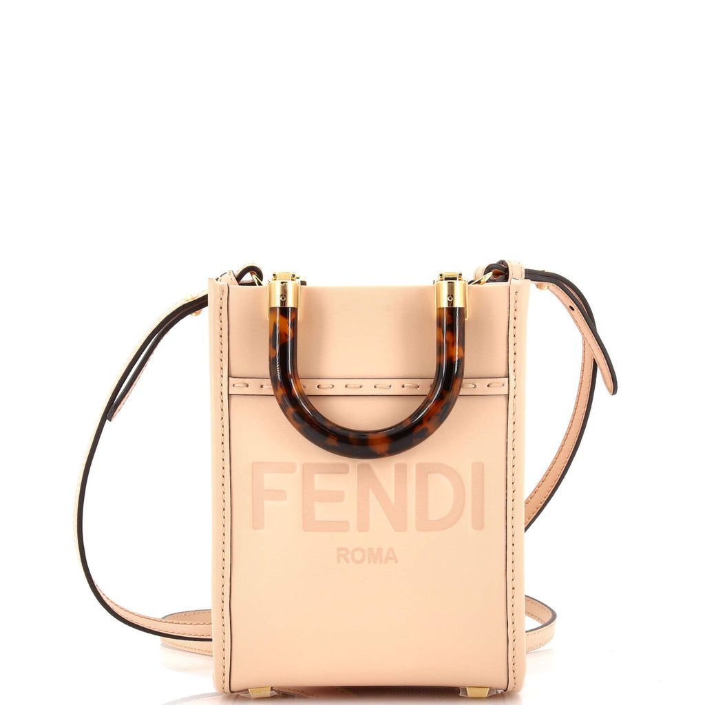 Sunshine Shopper Tote Leather Mini