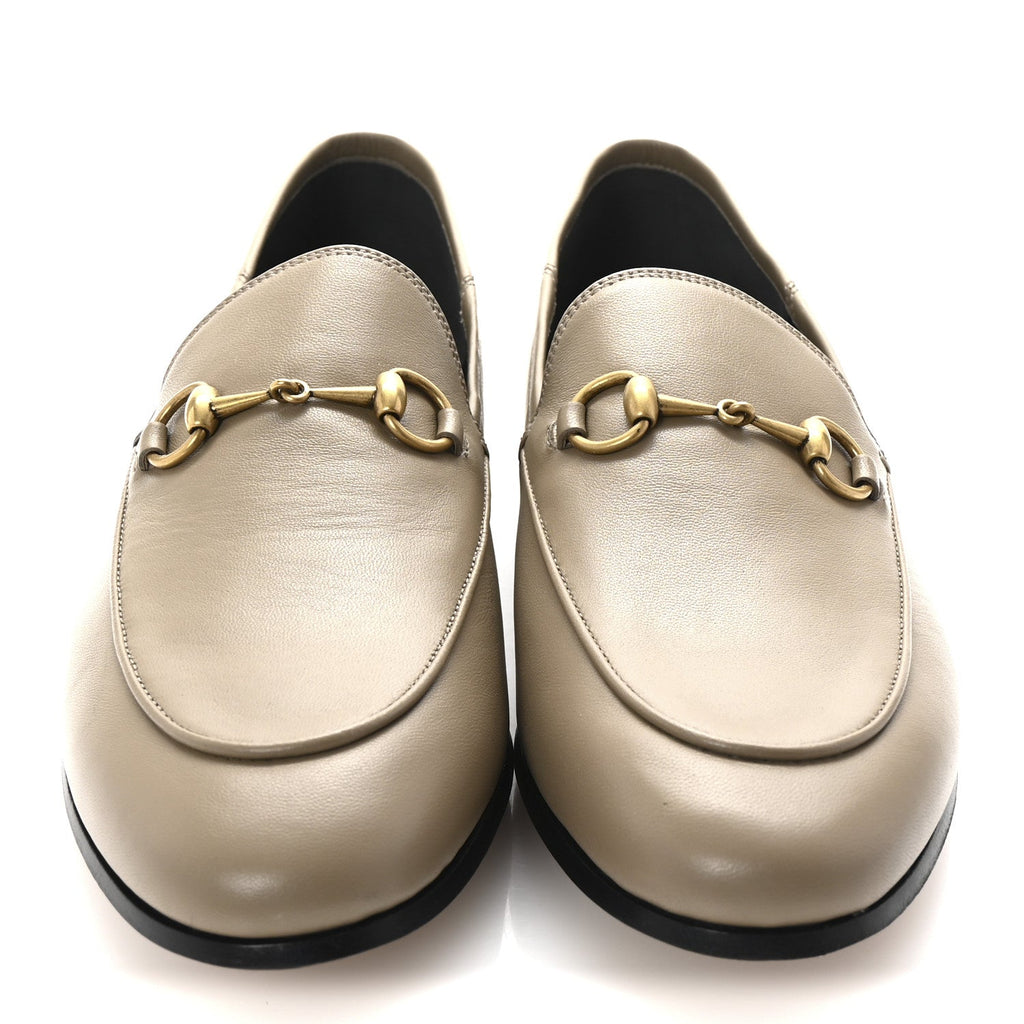 Lambskin Womens Brixton Horsebit Loafers 40 Mud