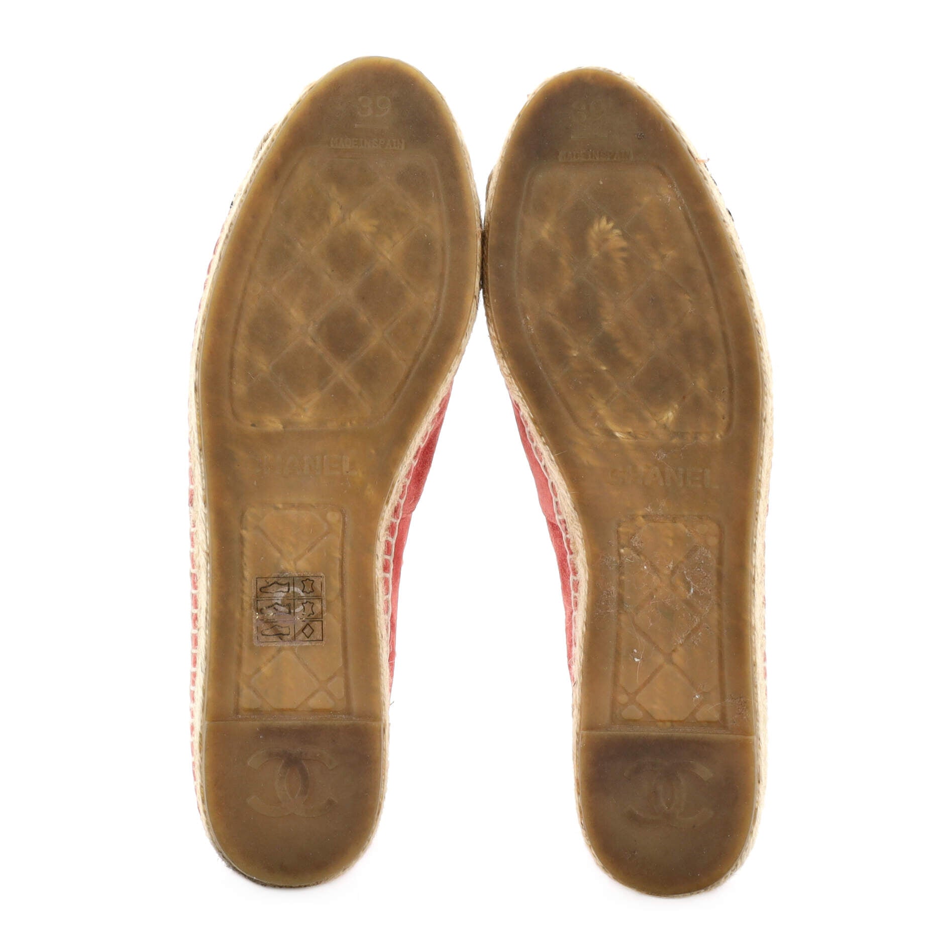 Women's CC Cap Toe Espadrilles Embellished Suede