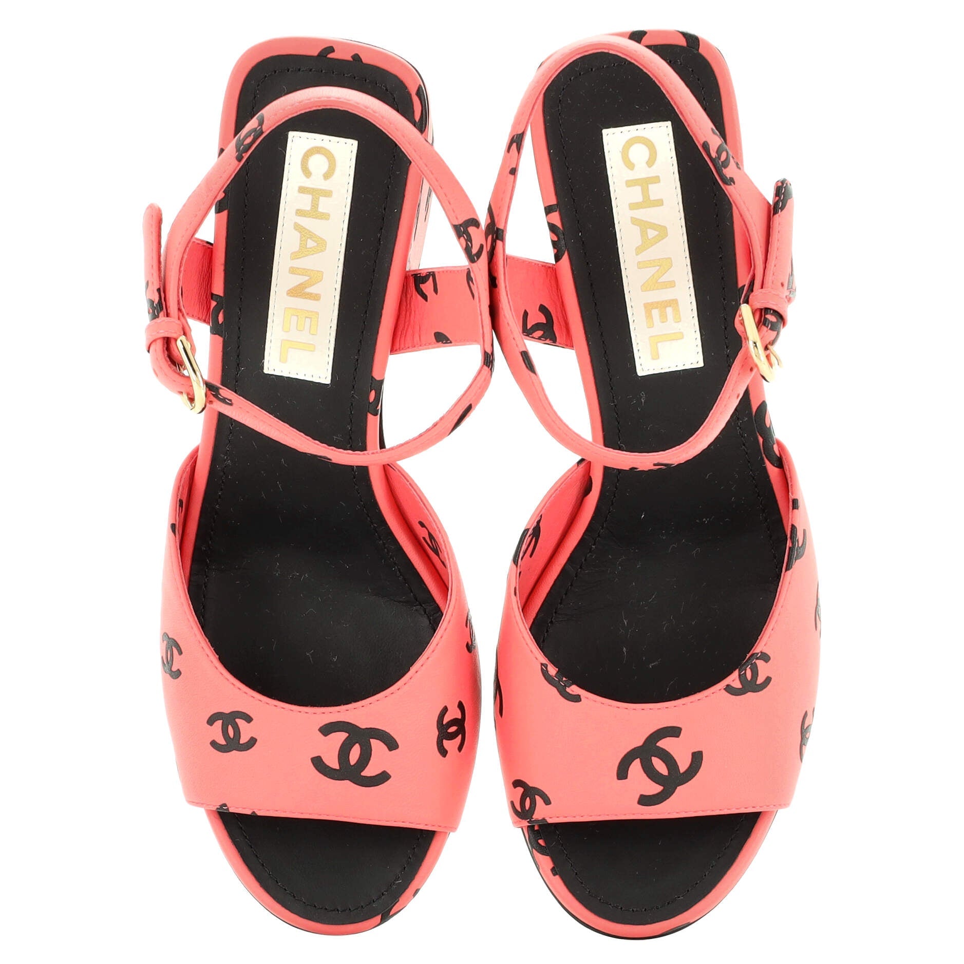 Women's Coco Beach Heeled Sandals Printed Leather