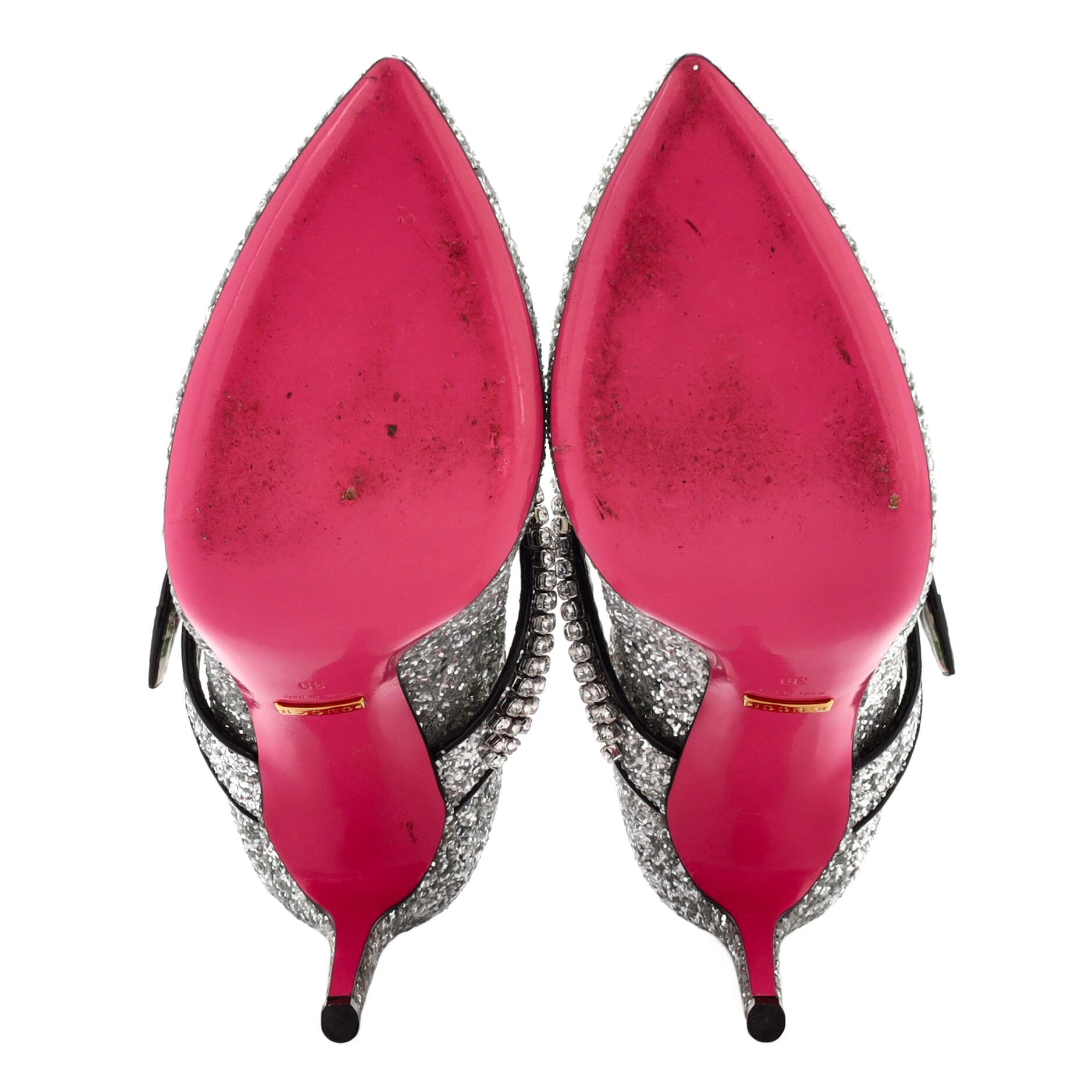 Women's Sylvie Buckle Pumps Glitter with Crystals