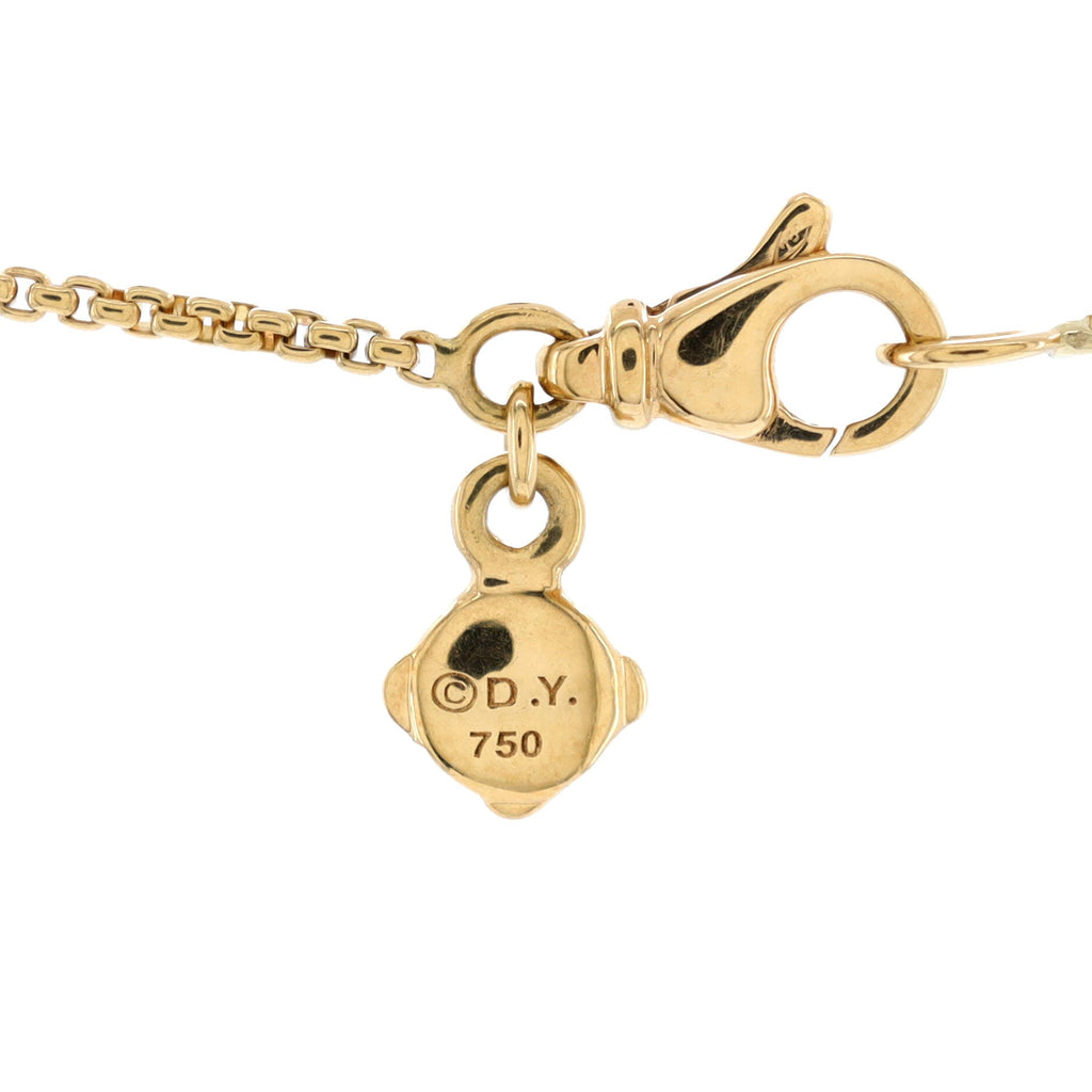 Stax Rondelle Pendant Necklace 18K Yellow Gold with Diamonds