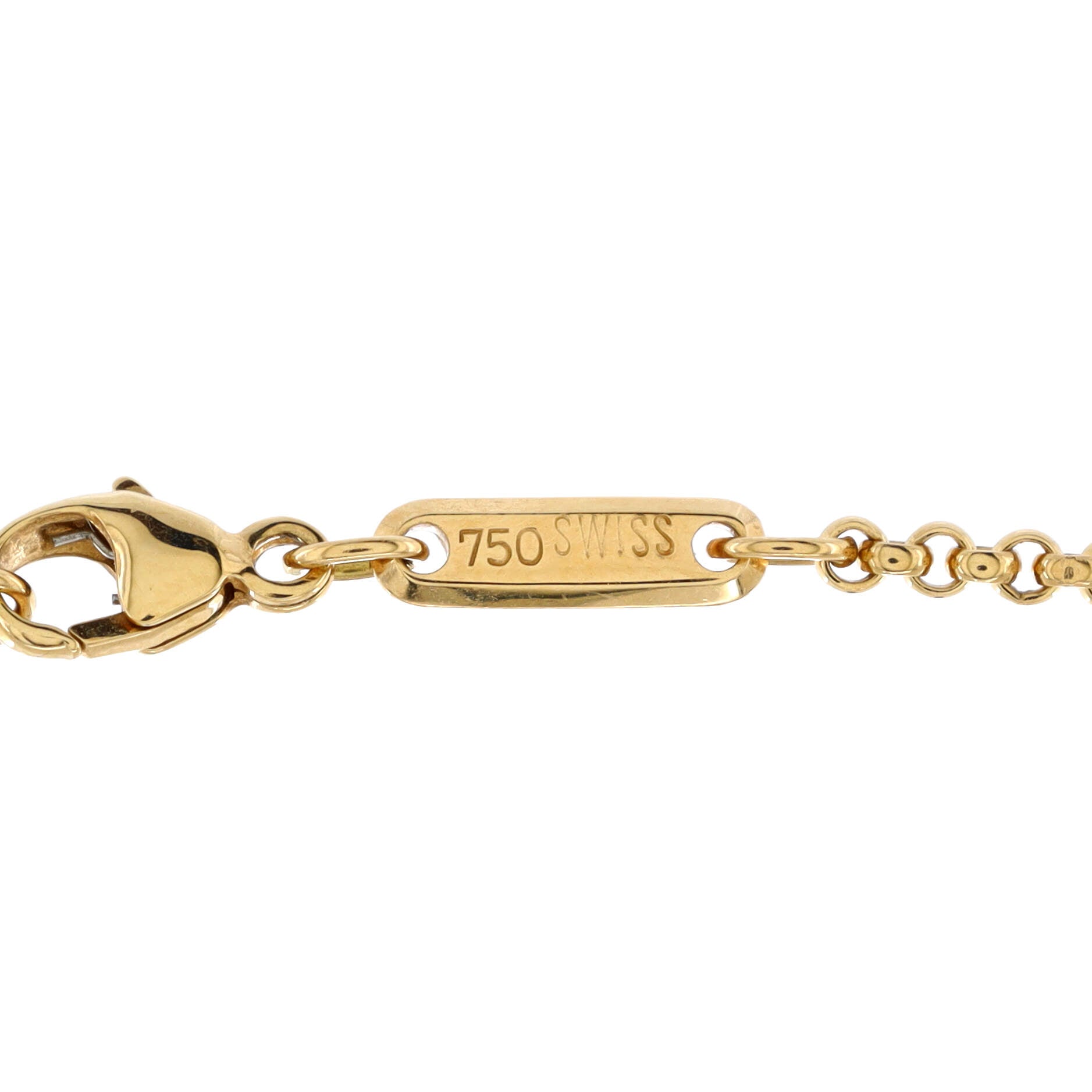 Happy Diamonds Heart Pendant Necklace 18K Yellow Gold with 1 Floating Diamond