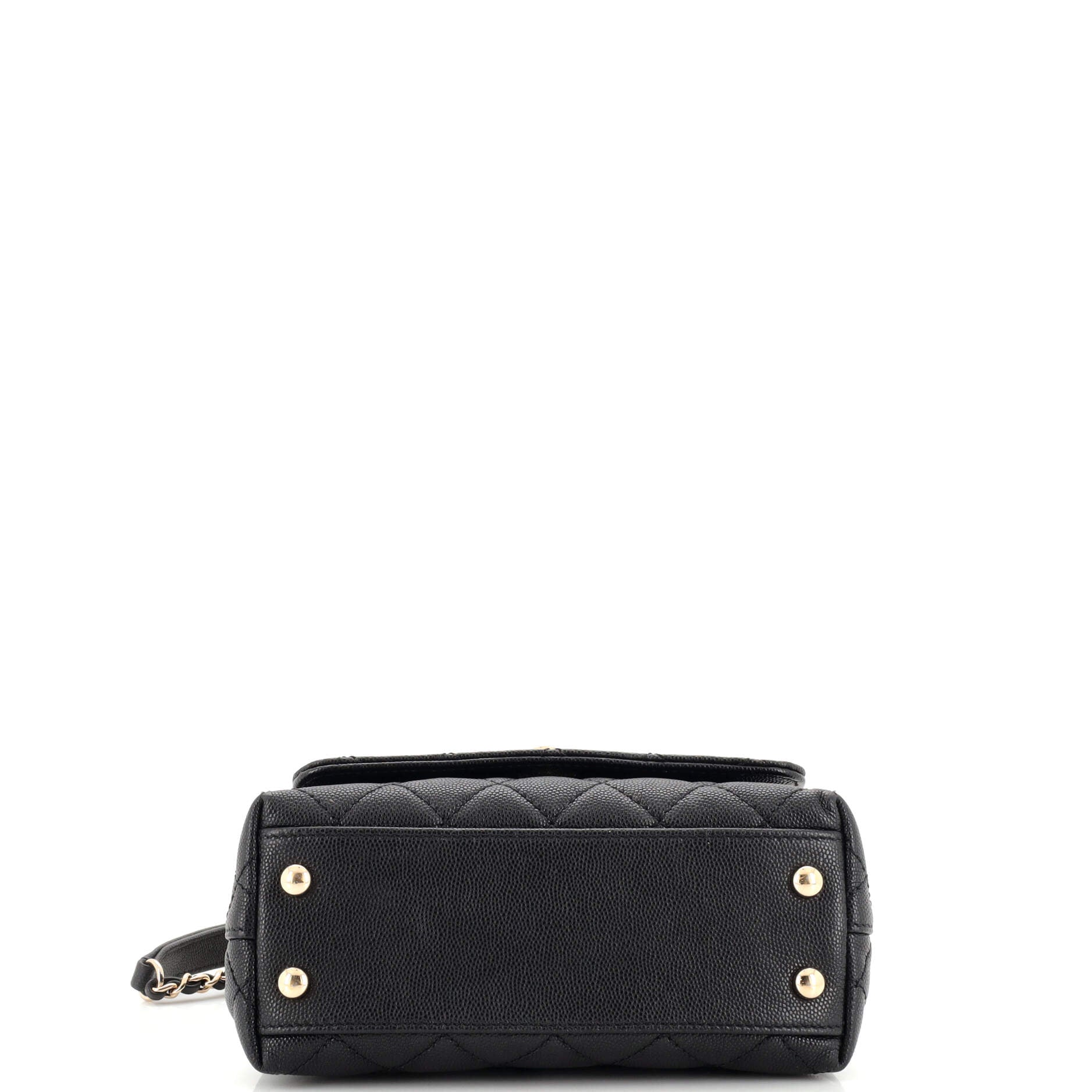 Coco Top Handle Bag Quilted Caviar Extra Mini