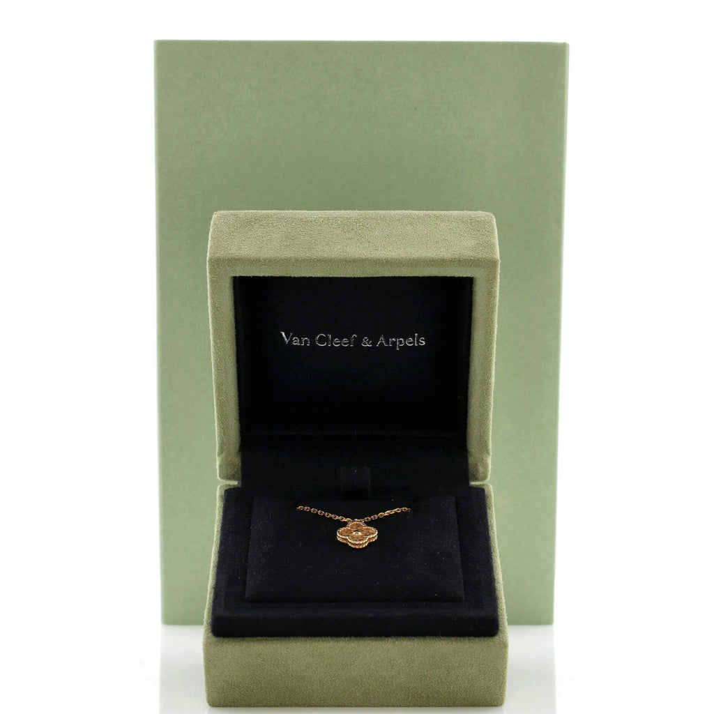 Sweet Alhambra Pendant Necklace 18K Rose Gold