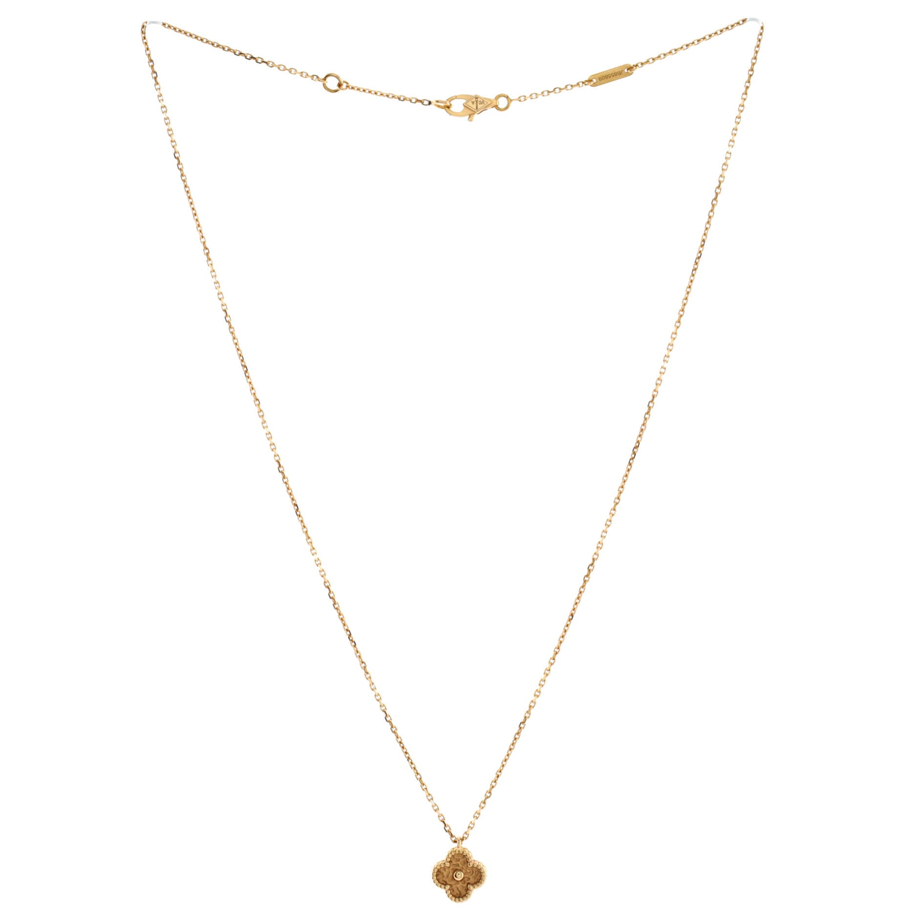 Sweet Alhambra Pendant Necklace 18K Rose Gold