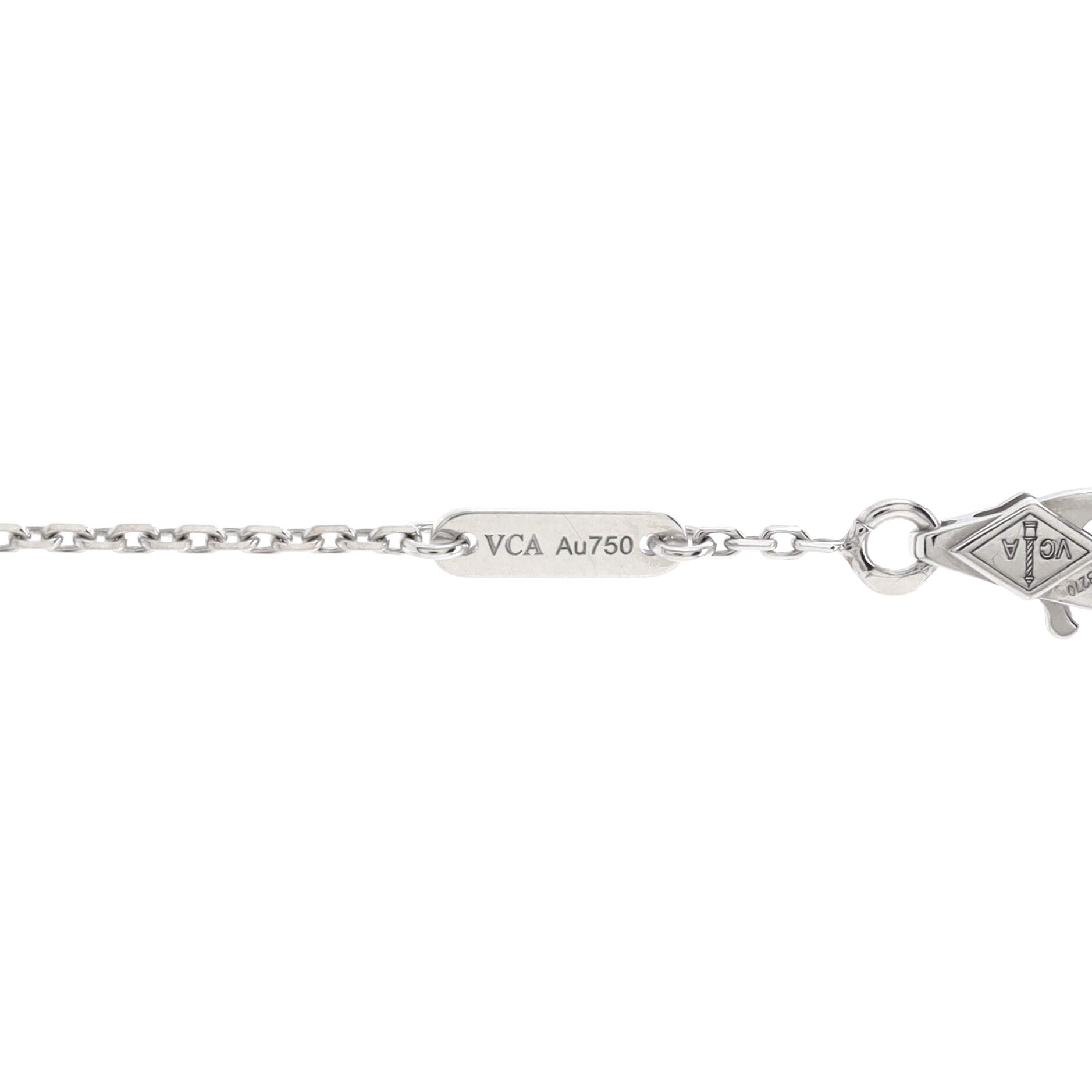 Sweet Alhambra Bracelet 18K White Gold and Diamonds