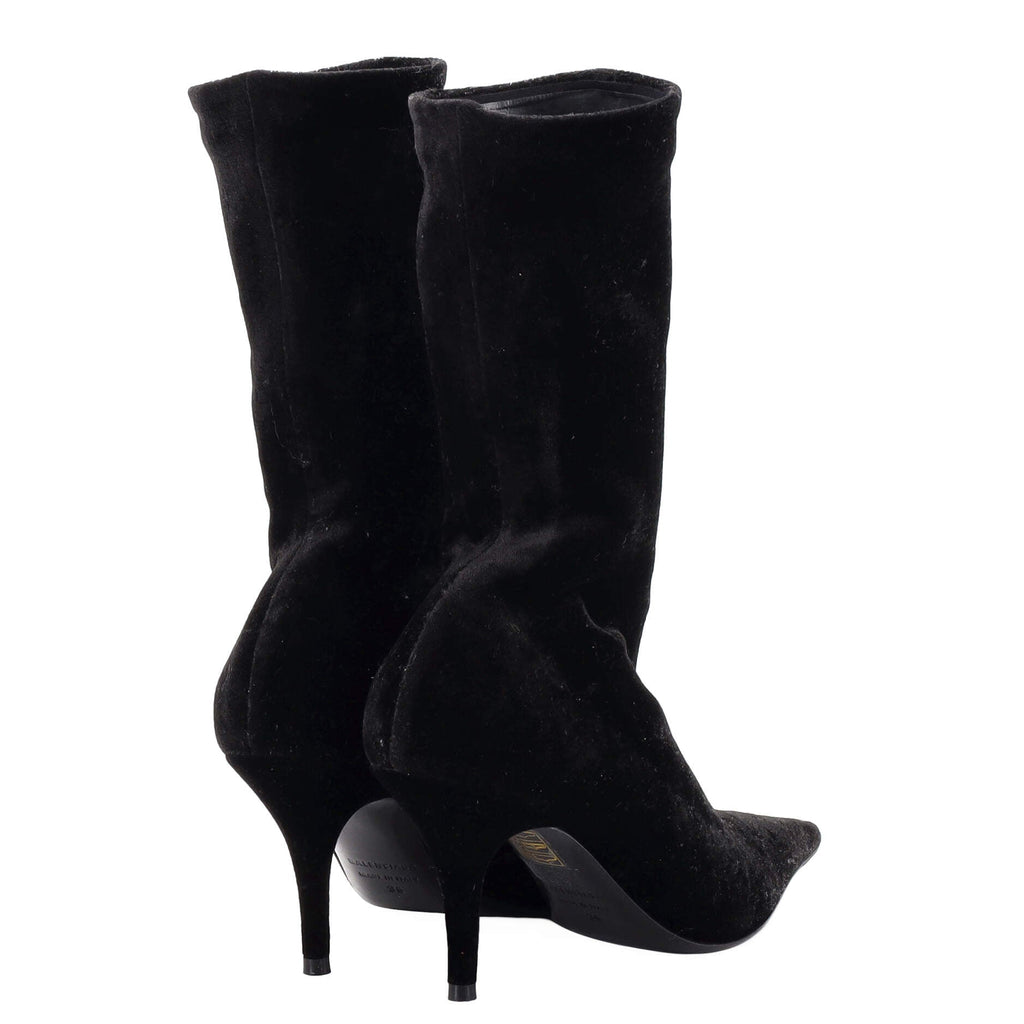 Women's Knife Ankle Sock Boots Velvet