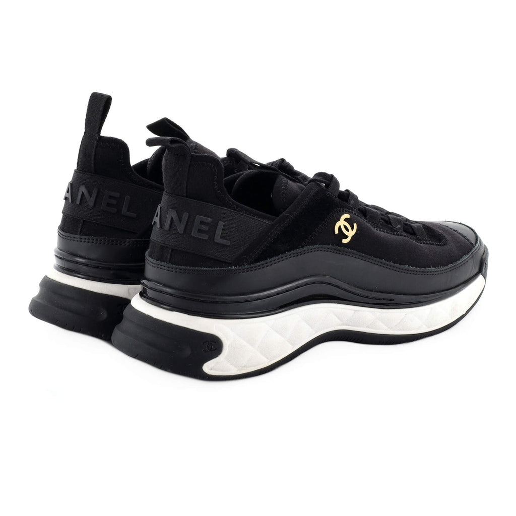Women's CC Cap Toe Logo Sneakers Suede and Mixed Fibers